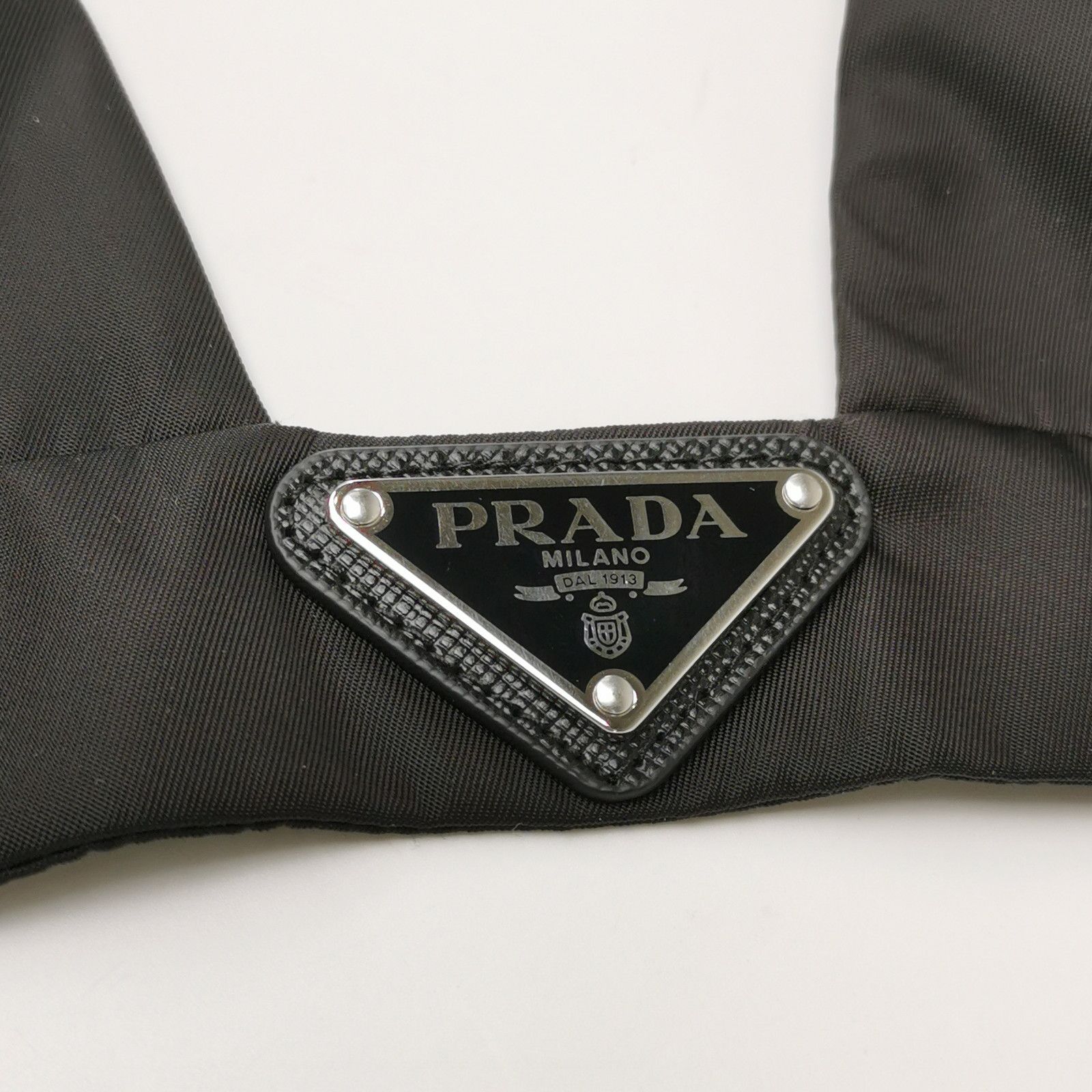 Prada Prada Black Triangle Logo Bralette 0089 Size M / US 6-8 / IT 42-44 - 3 Thumbnail