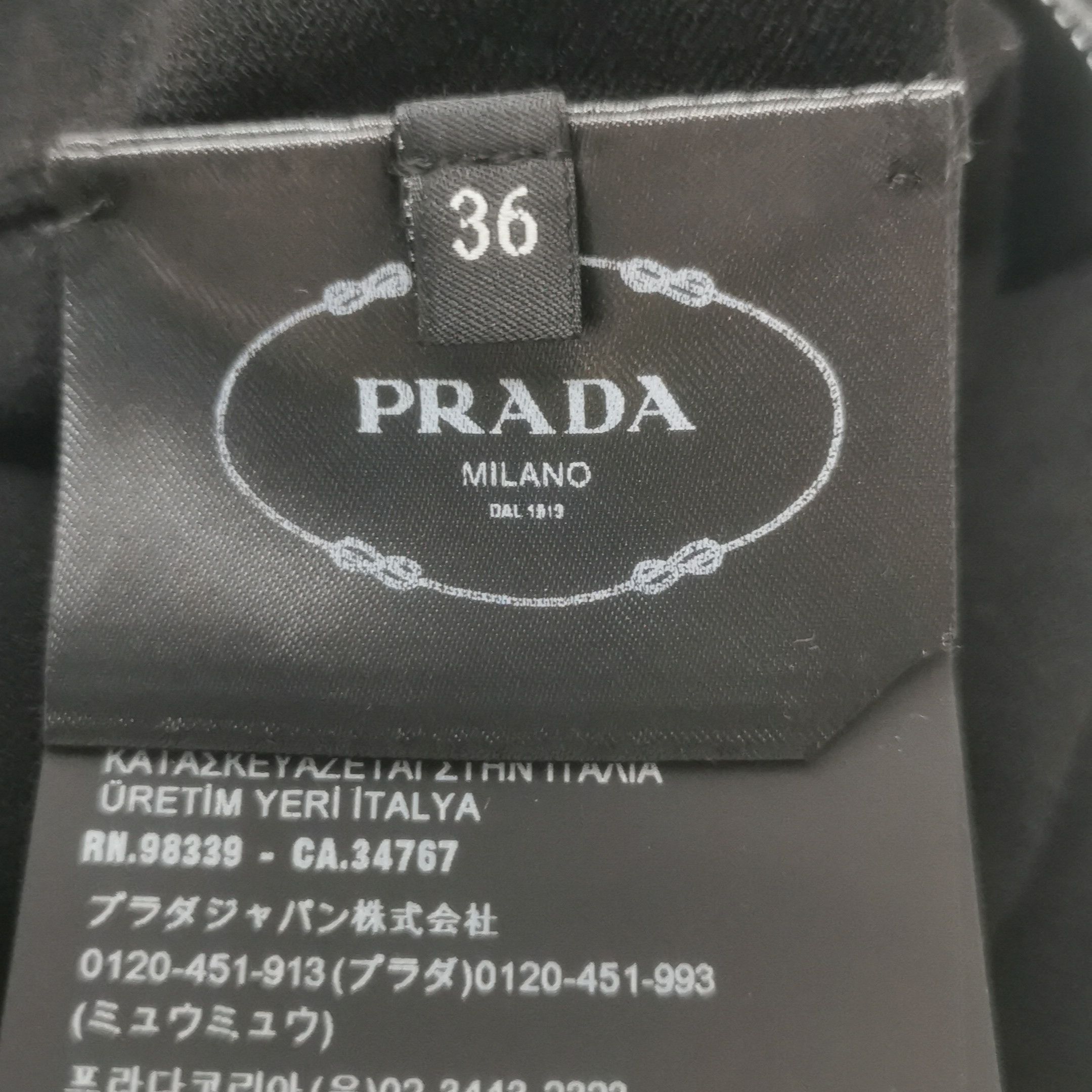 Prada Prada Black High Neck Knit Pullover 0089 Size XS / US 0-2 / IT 36-38 - 9 Thumbnail