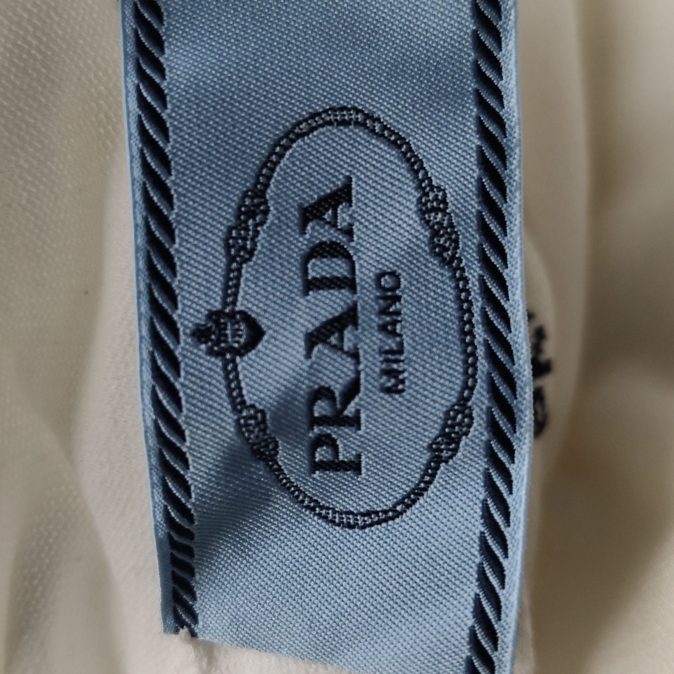 Prada Prada Logo Knit Top with Cut-Outs 0089 Size L / US 10 / IT 46 - 5 Thumbnail