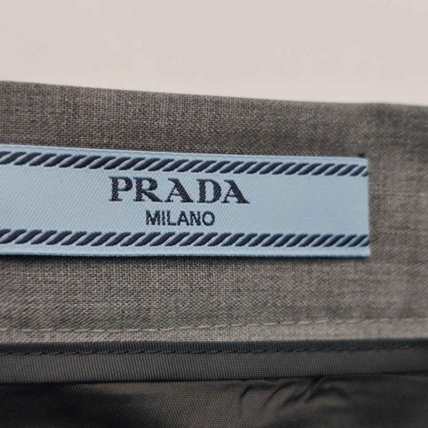 Prada Prada Grey Pleated Wool Midi Skirt 0089 Size 36" / US 14 / IT 50 - 5 Thumbnail
