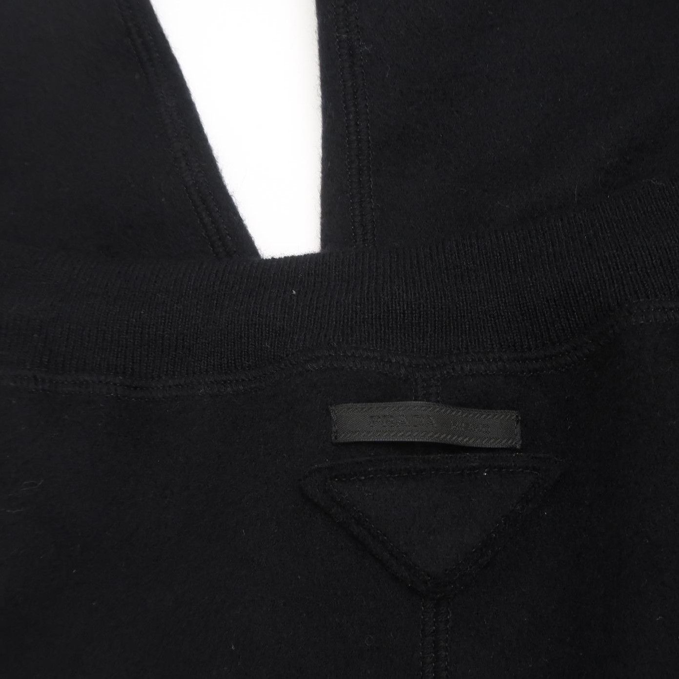 Prada Prada Black Plush Blend Long Pants Size 38 0089 Size 38" / US 16 / IT 52 - 3 Thumbnail