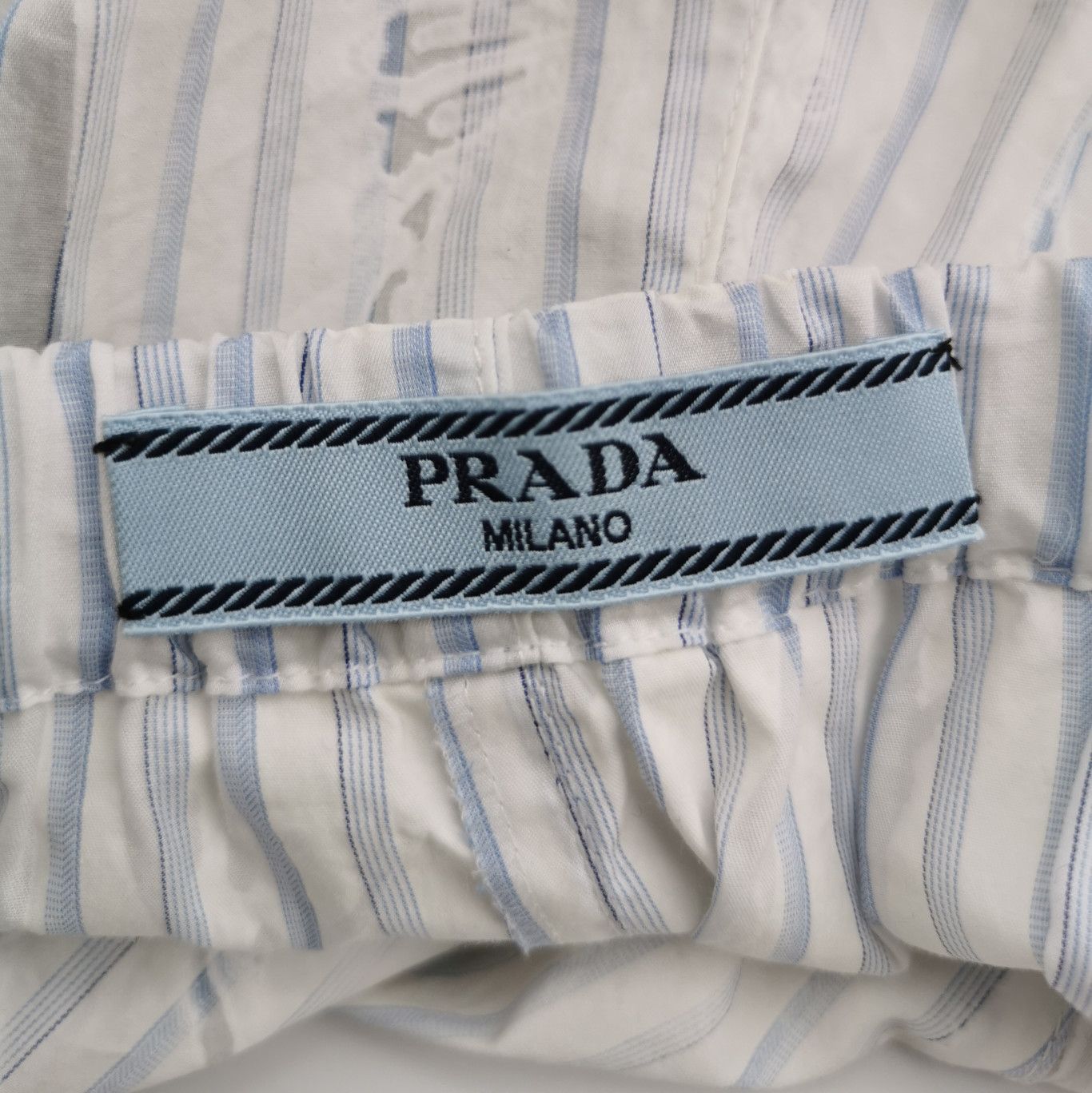 Prada Prada Logo Striped Cotton Shorts in Size 40 0089 Size 40" / US 18 - 6 Thumbnail