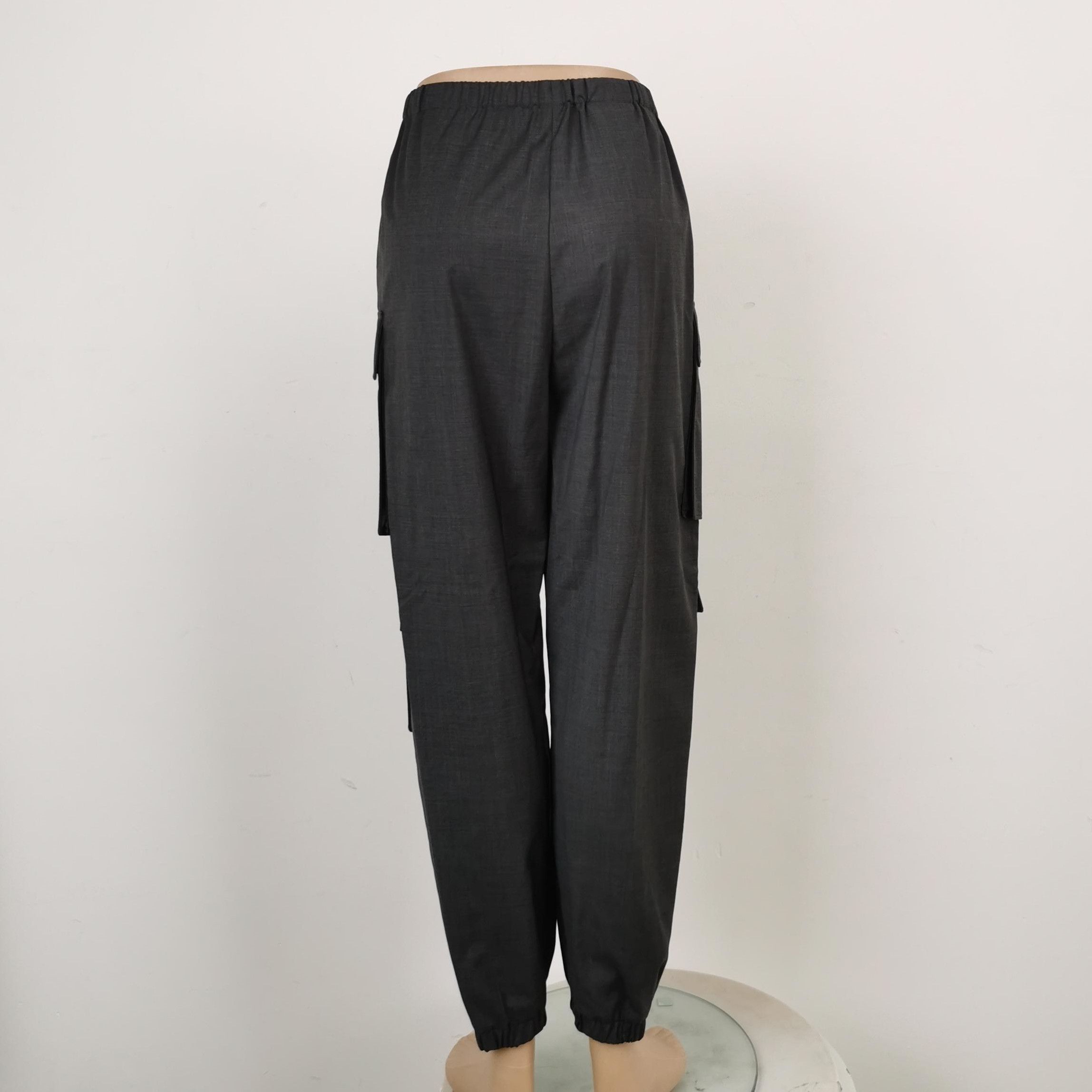 Prada Prada Wool Cargo Pants in Black 0089 Size 40" / US 18 - 2 Thumbnail