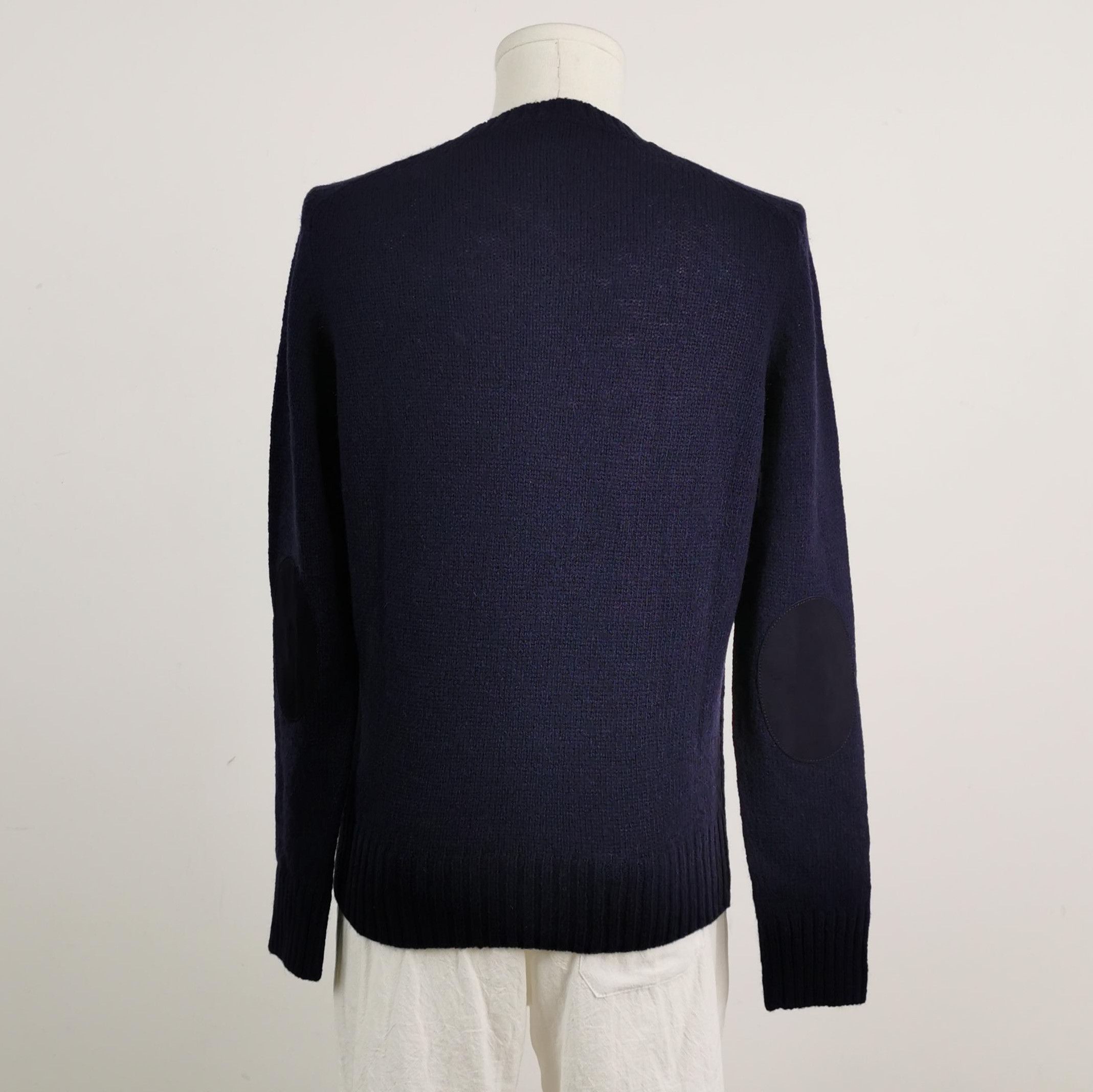 Prada Prada Navy Wool Crewneck Sweater Size 48 0089 Size L / US 10 / IT 46 - 2 Thumbnail