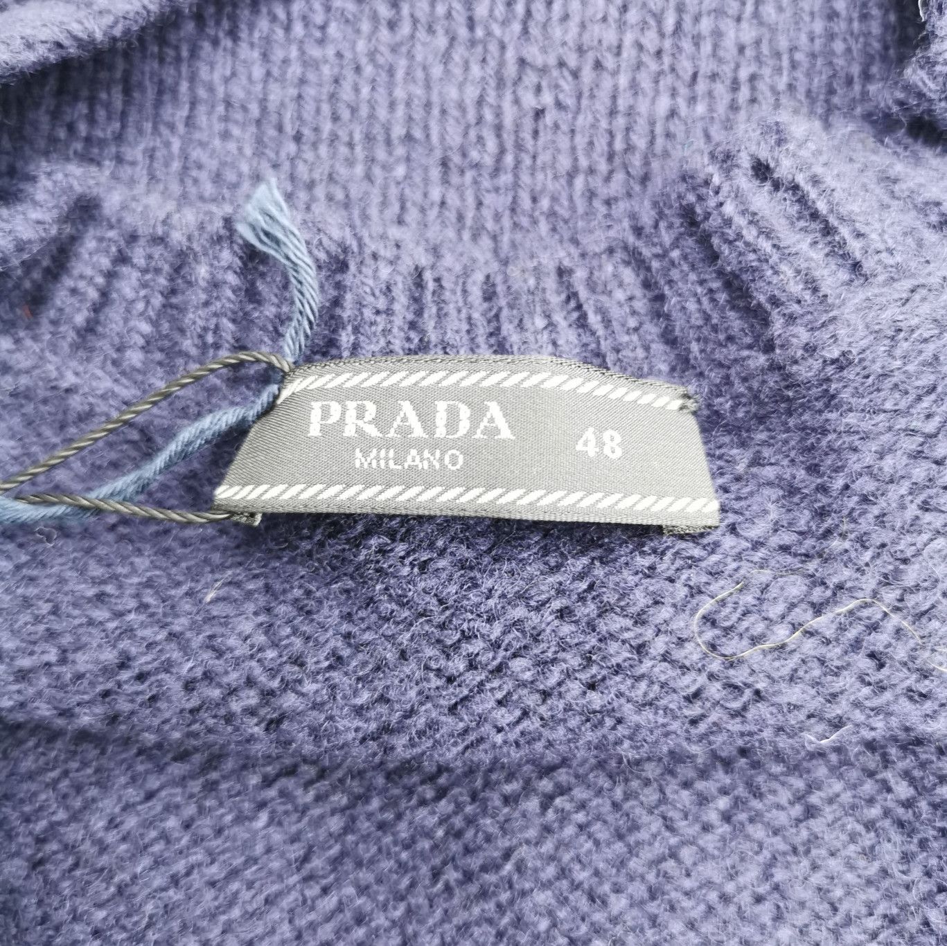 Prada Prada Navy Wool Crewneck Sweater Size 48 0089 Size L / US 10 / IT 46 - 5 Thumbnail