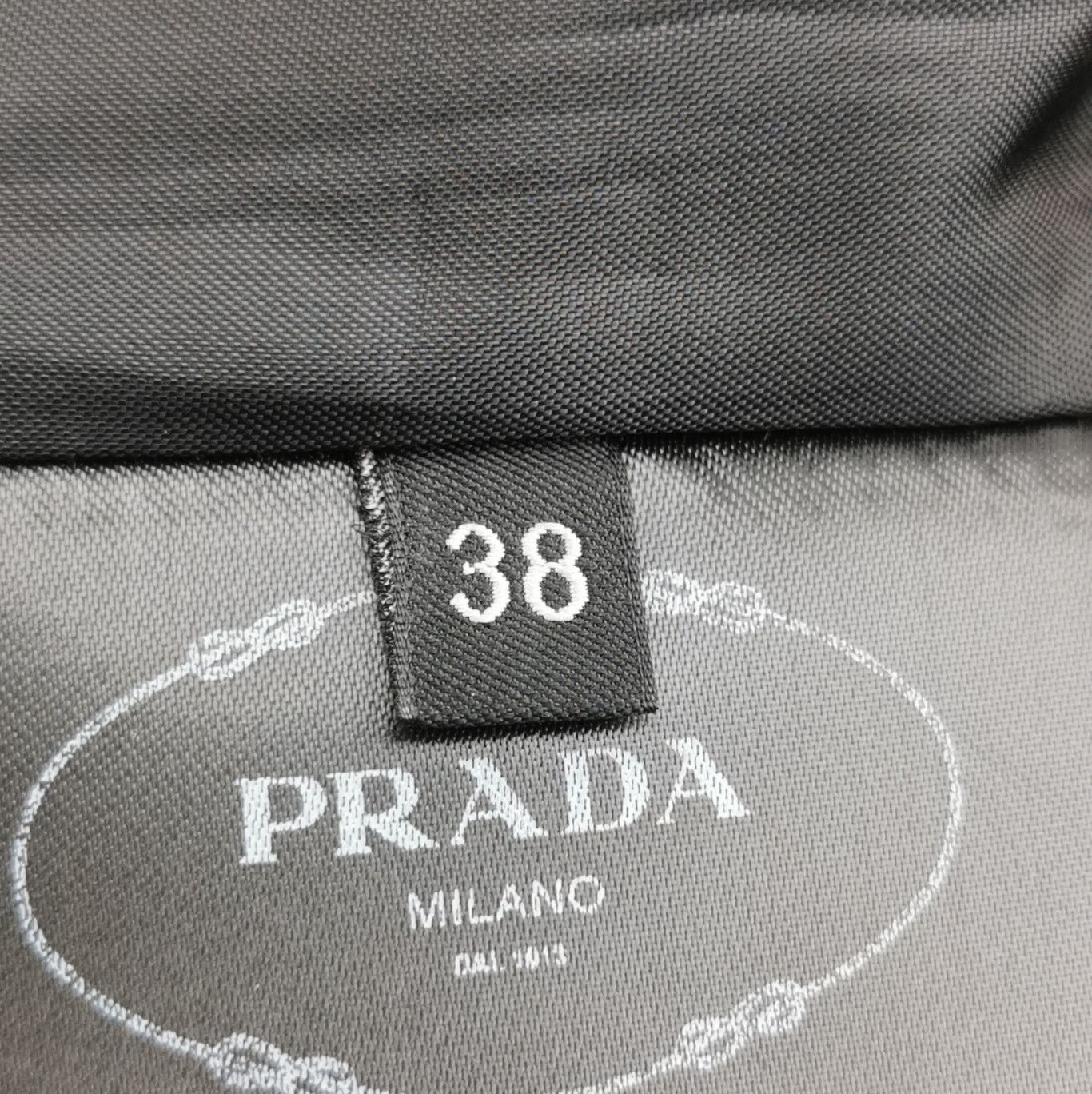 Prada Prada Woolen Midi Skirt in Elegant Black 0089 Size 38" / US 16 / IT 52 - 6 Thumbnail