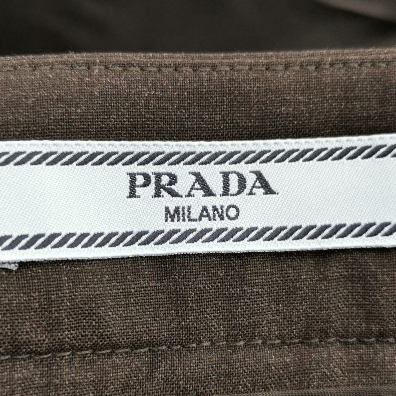 Prada Prada Woolen Midi Skirt in Elegant Black 0089 Size 38" / US 16 / IT 52 - 5 Thumbnail