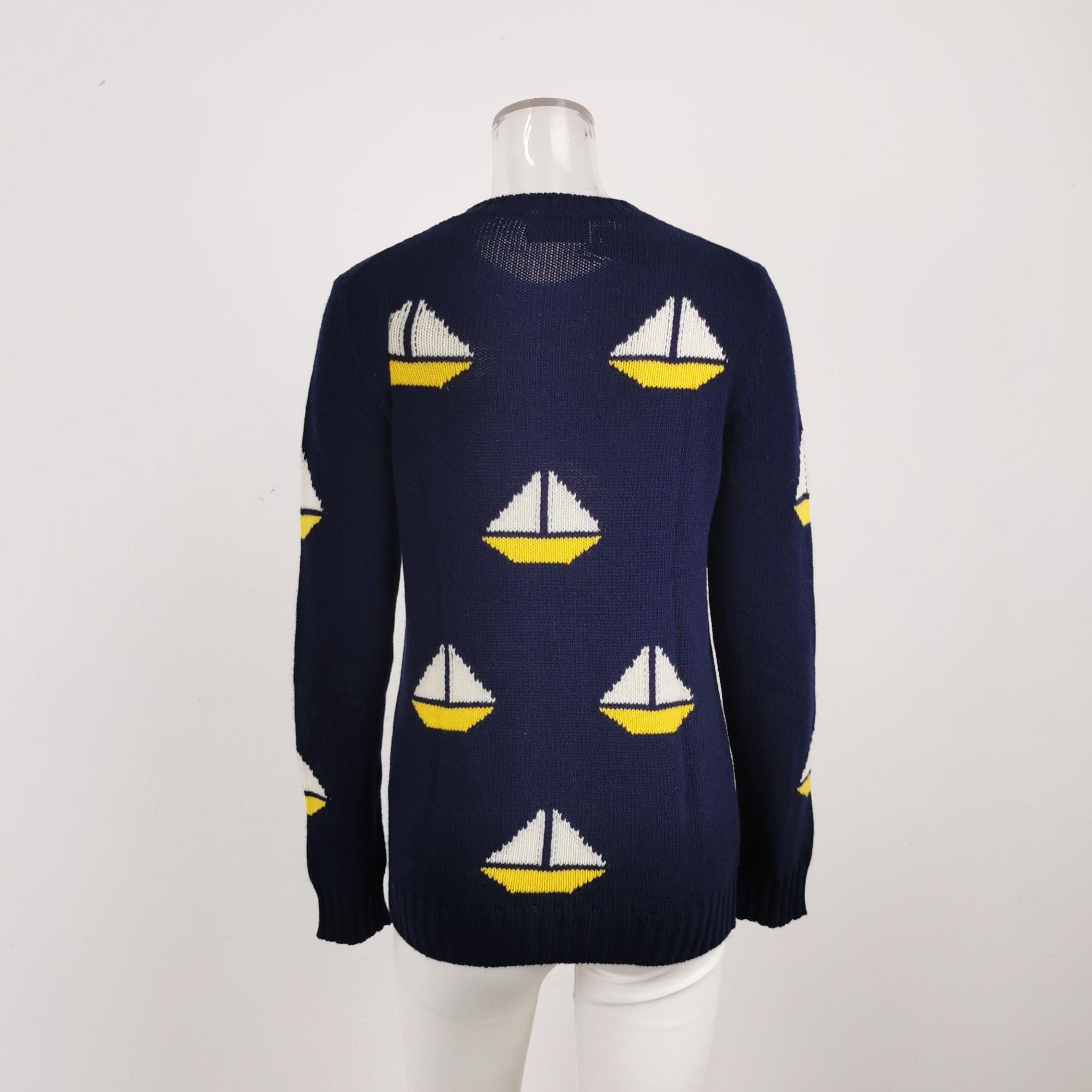 Prada Prada Colorful Wool-Cashmere Blend Sweater 0089 Size S / US 4 / IT 40 - 3 Thumbnail