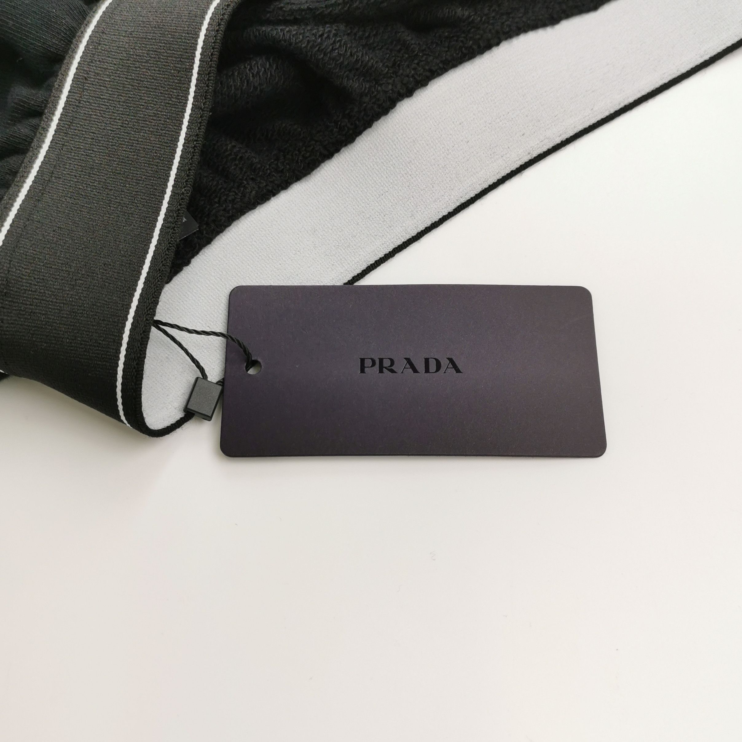 Prada Prada Cotton Logo Round Neck Top in Black 0089 Size S / US 4 / IT 40 - 4 Thumbnail