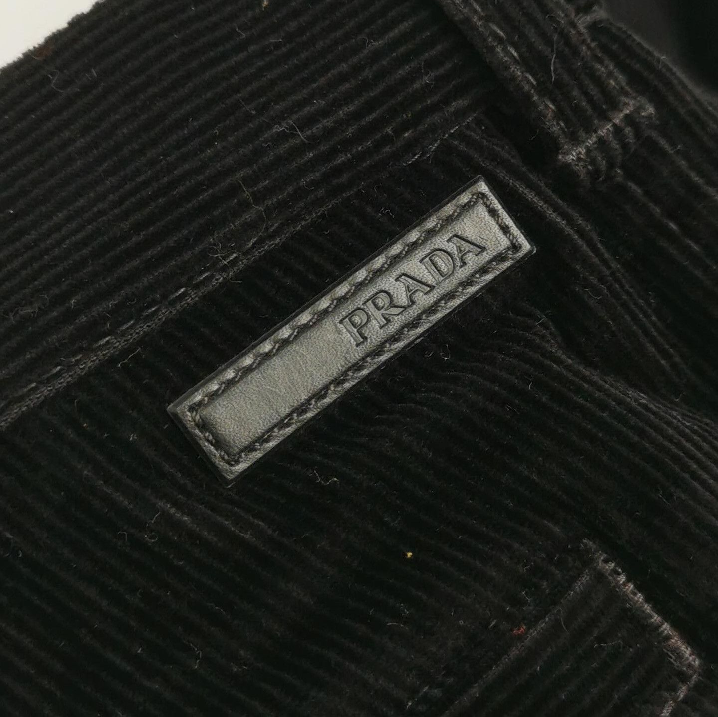 Prada Prada Black Slim Fit Cotton Trousers 0089 Size 42" / US 20 - 3 Thumbnail