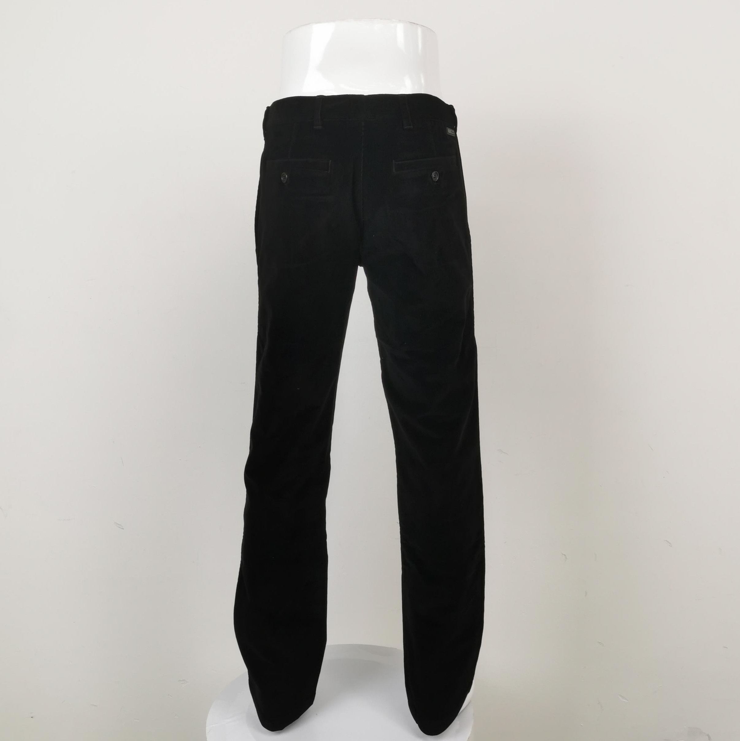 Prada Prada Black Slim Fit Cotton Trousers 0089 Size 42" / US 20 - 2 Thumbnail