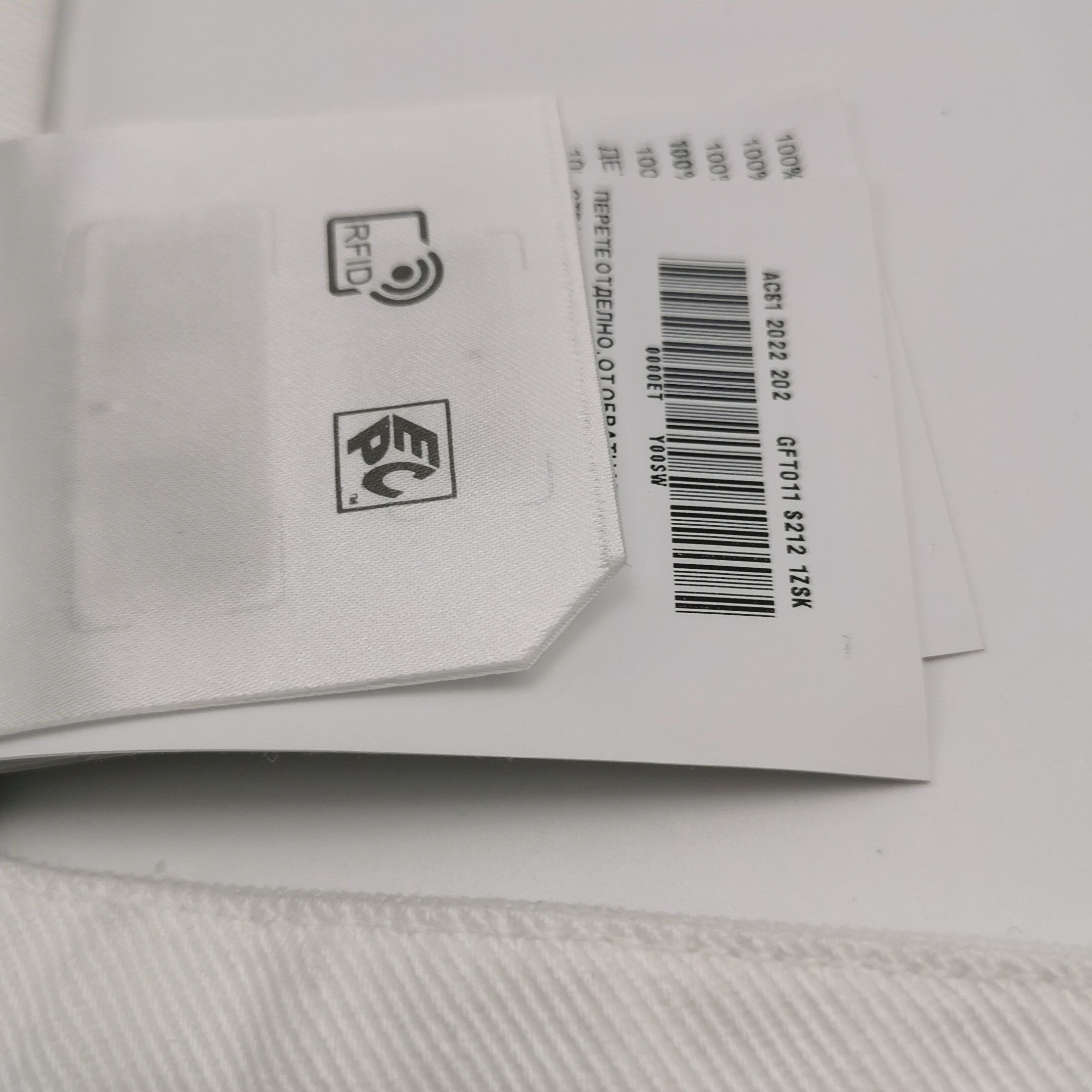 Prada Prada Cotton Triangle Logo Bralette in White 0089 Size S / US 4 / IT 40 - 11 Thumbnail