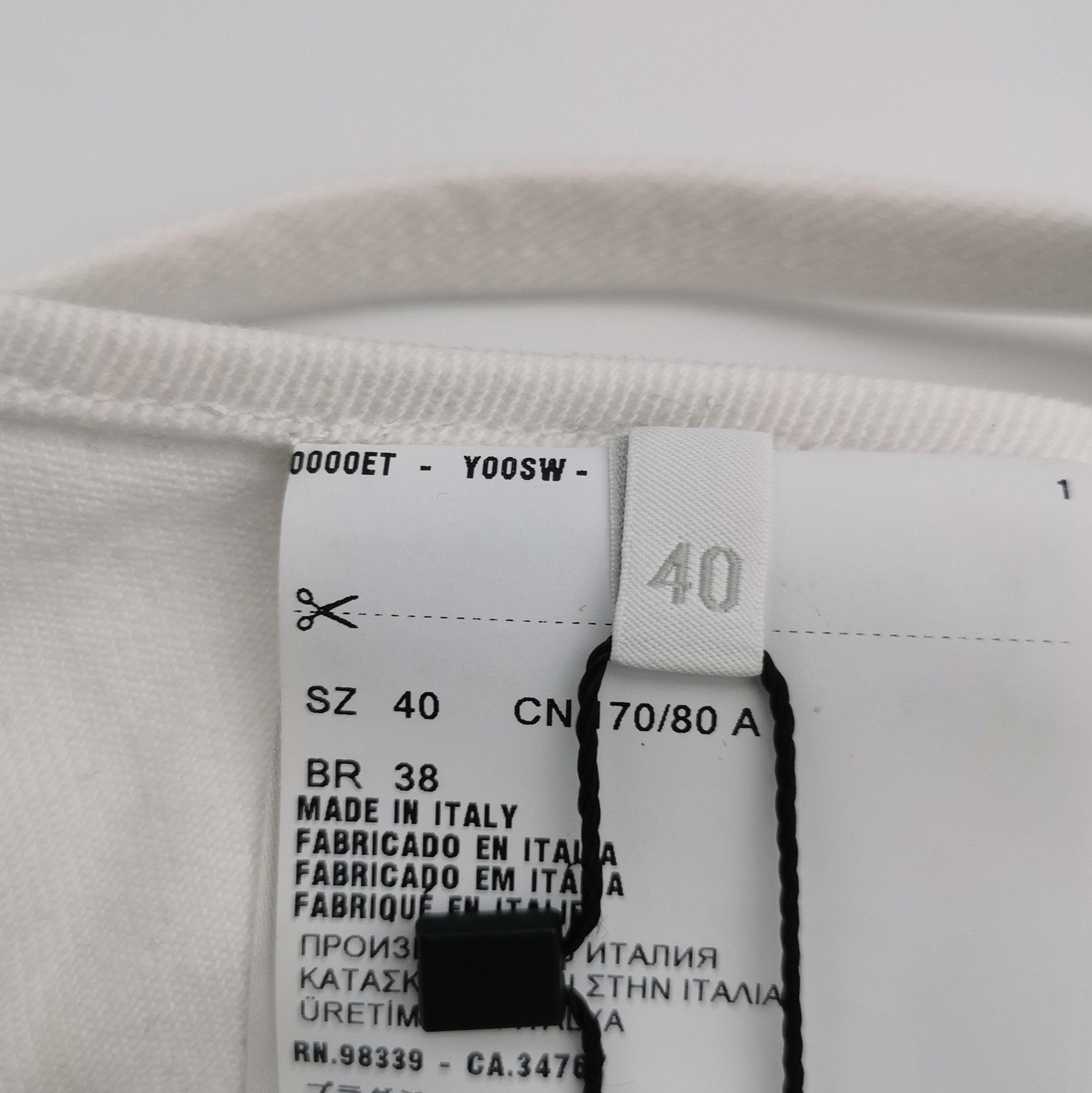 Prada Prada Cotton Triangle Logo Bralette in White 0089 Size S / US 4 / IT 40 - 6 Thumbnail