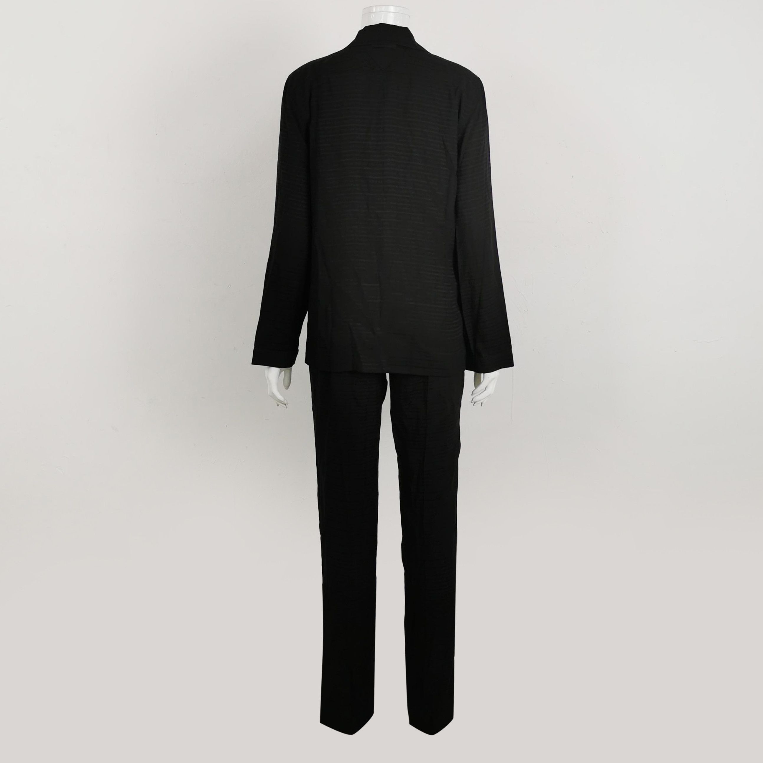 Prada Prada Black Long Sleeve Button-Up Set 0089 Size XS / US 0-2 / IT 36-38 - 2 Thumbnail