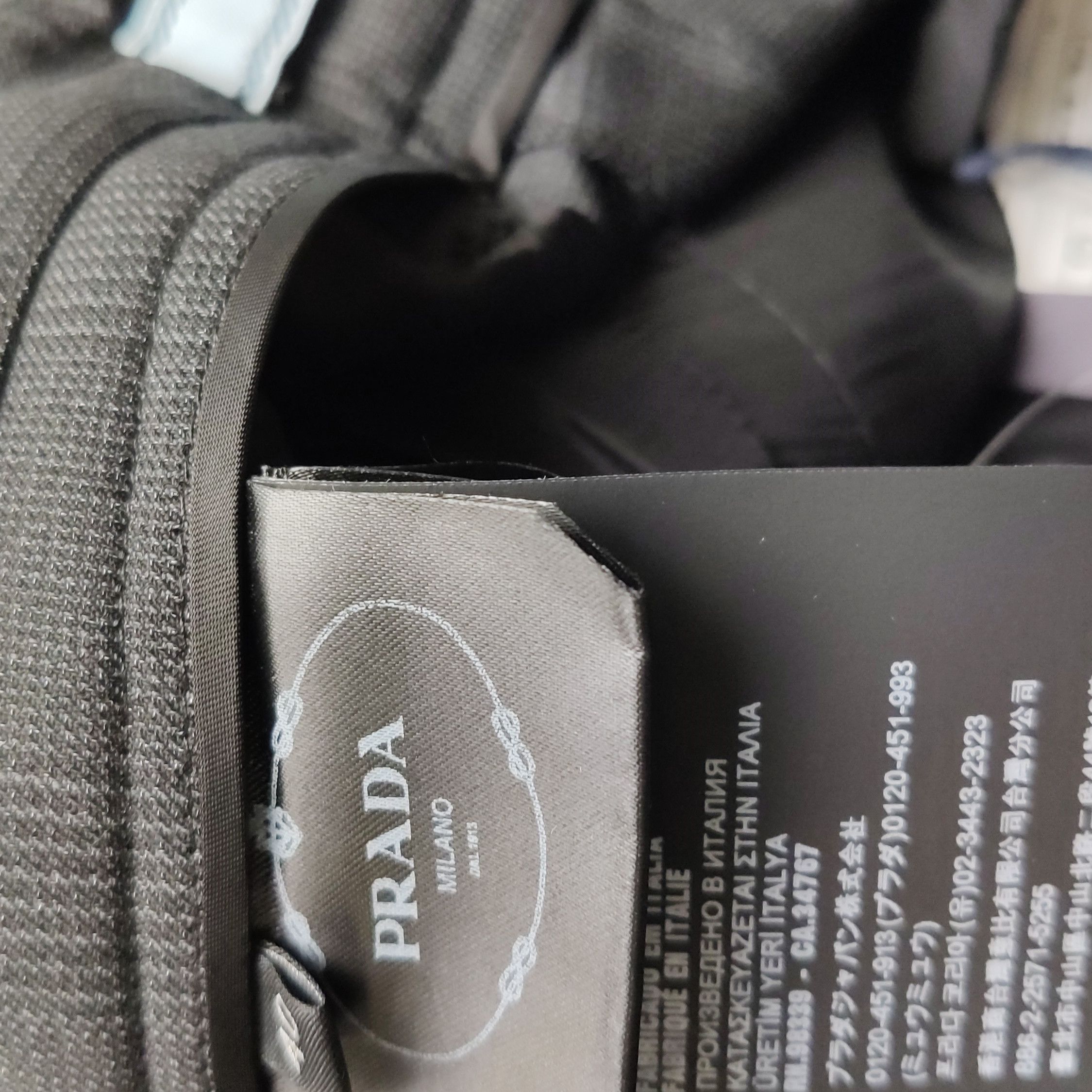 Prada Prada Wool-Silk Blend Black Trousers Size 40 0089 Size 40" / US 18 - 9 Thumbnail