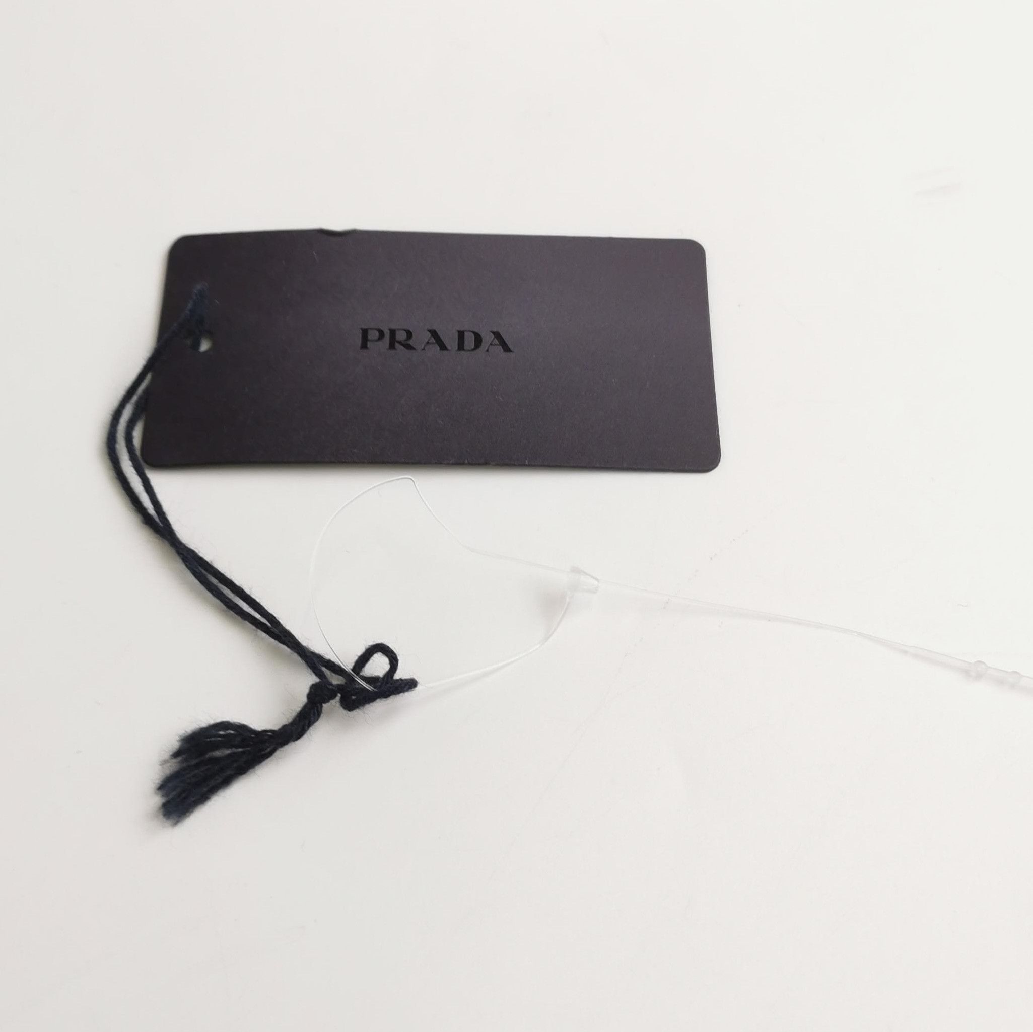Prada Prada Cotton Triangle Logo Denim Crop Top 0089 Size XS / US 0-2 / IT 36-38 - 4 Thumbnail