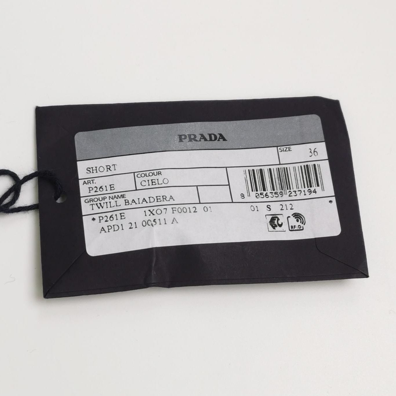 Prada Prada Striped Logo Cotton Shorts for Women 0089 Size 36" / US 14 / IT 50 - 5 Thumbnail