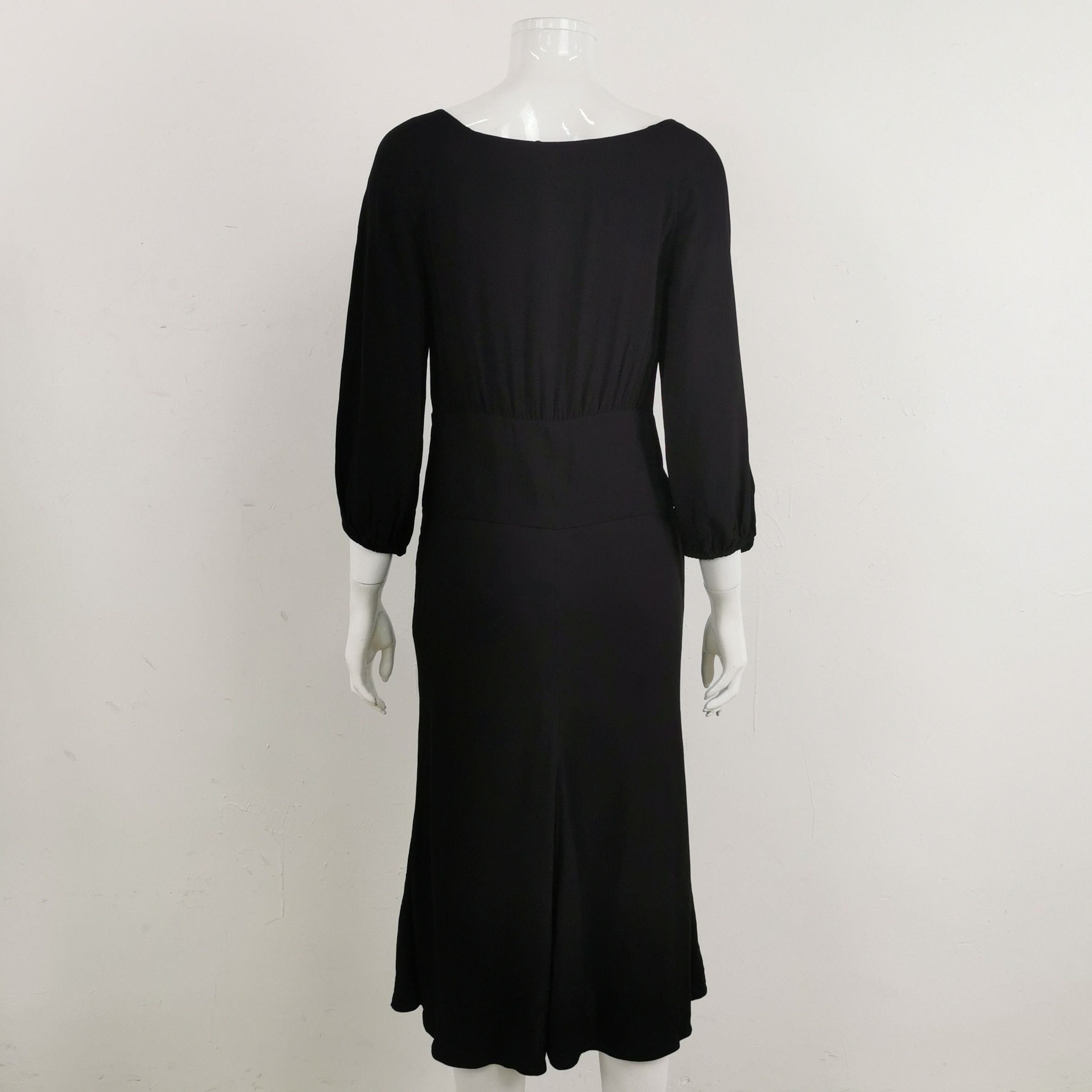 Prada Prada Black Long Sleeve Dress Size 42 0089 Size L / US 10 / IT 46 - 2 Thumbnail