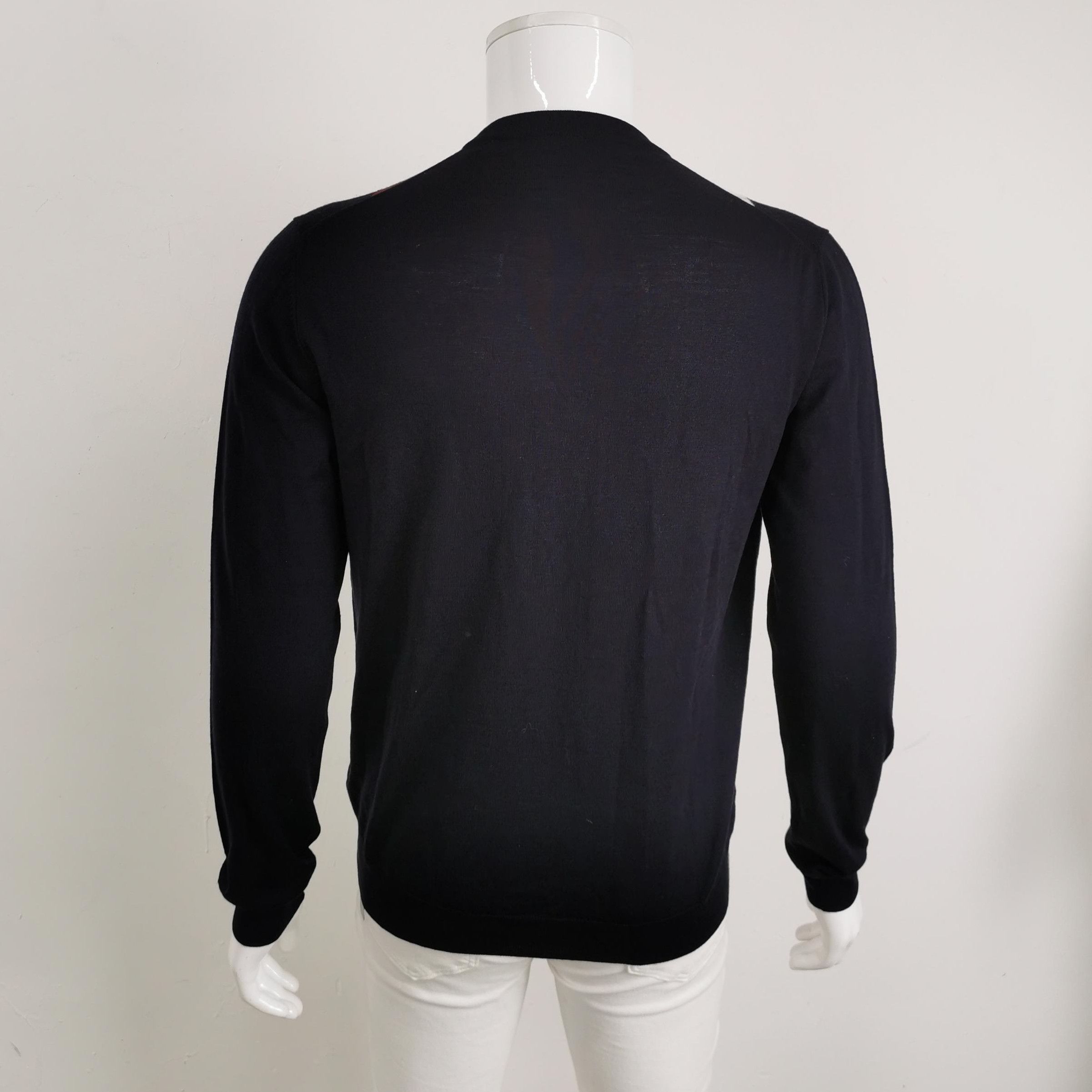 Prada Prada Colorblock Wool-Silk Blend Sweater 0089 Size XL / US 12-14 / IT 48-50 - 2 Thumbnail