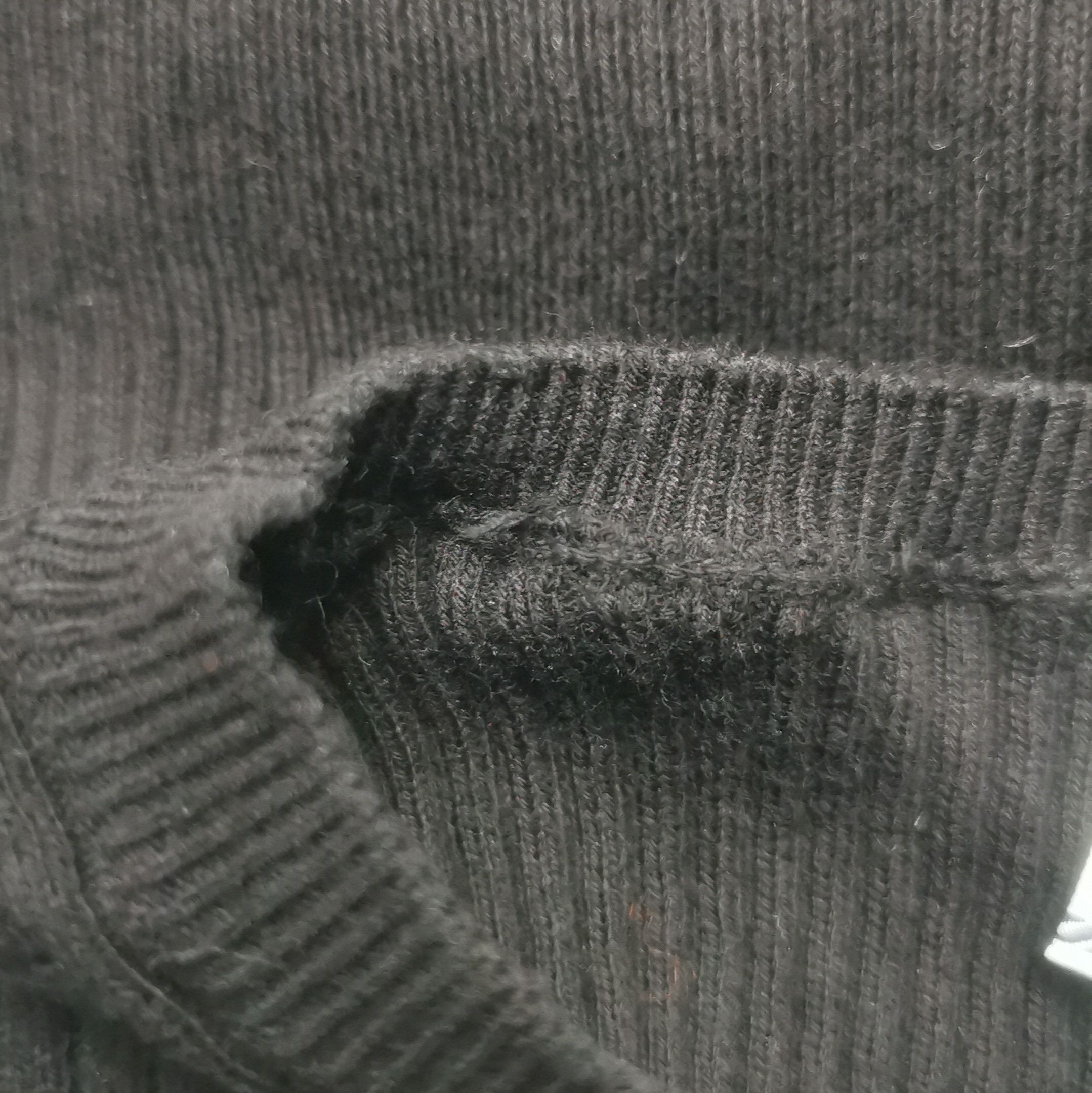 Prada Prada Black Ribbed Knit Crew Neck Sweater 0089 Size M / US 6-8 / IT 42-44 - 9 Thumbnail