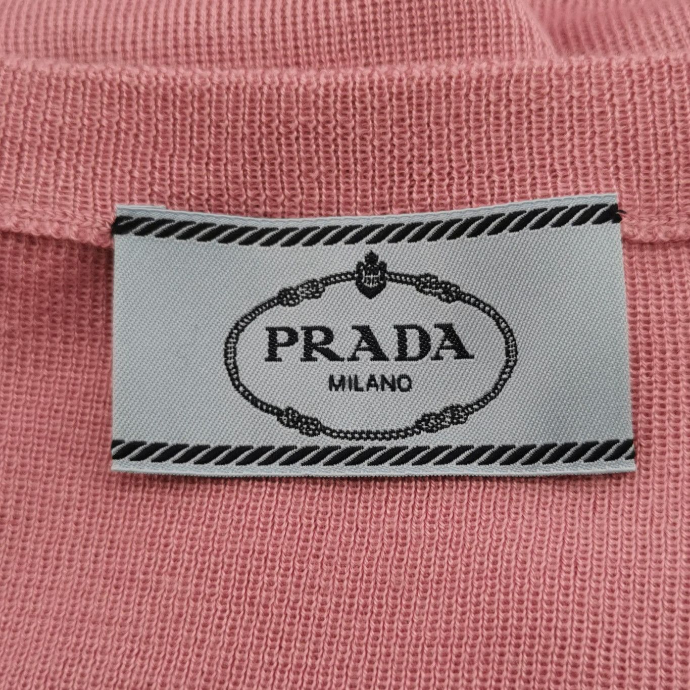 Prada Prada Pink Velvet Blend Knit Sweater 0089 Size L / US 10 / IT 46 - 4 Thumbnail