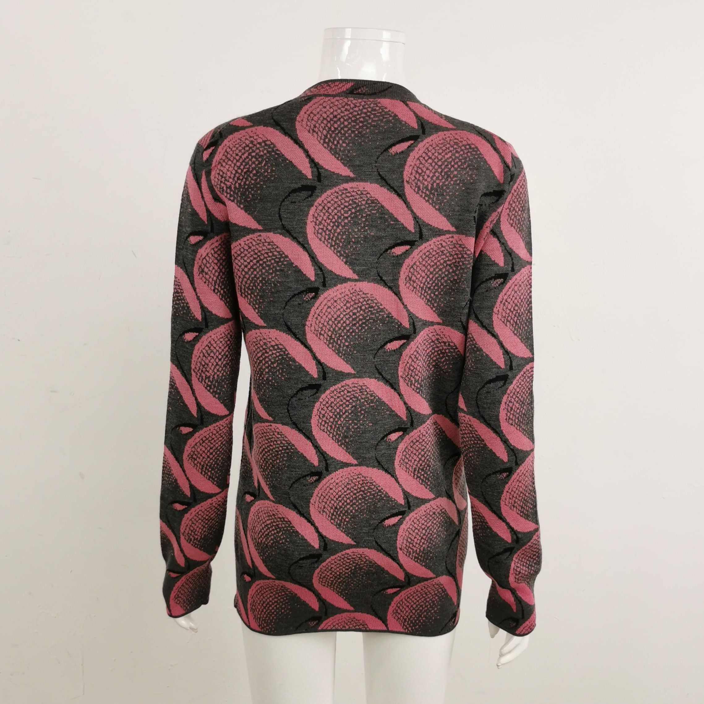 Prada Prada Colorblock V-Neck Knit Cardigan 0089 Size L / US 10 / IT 46 - 2 Thumbnail