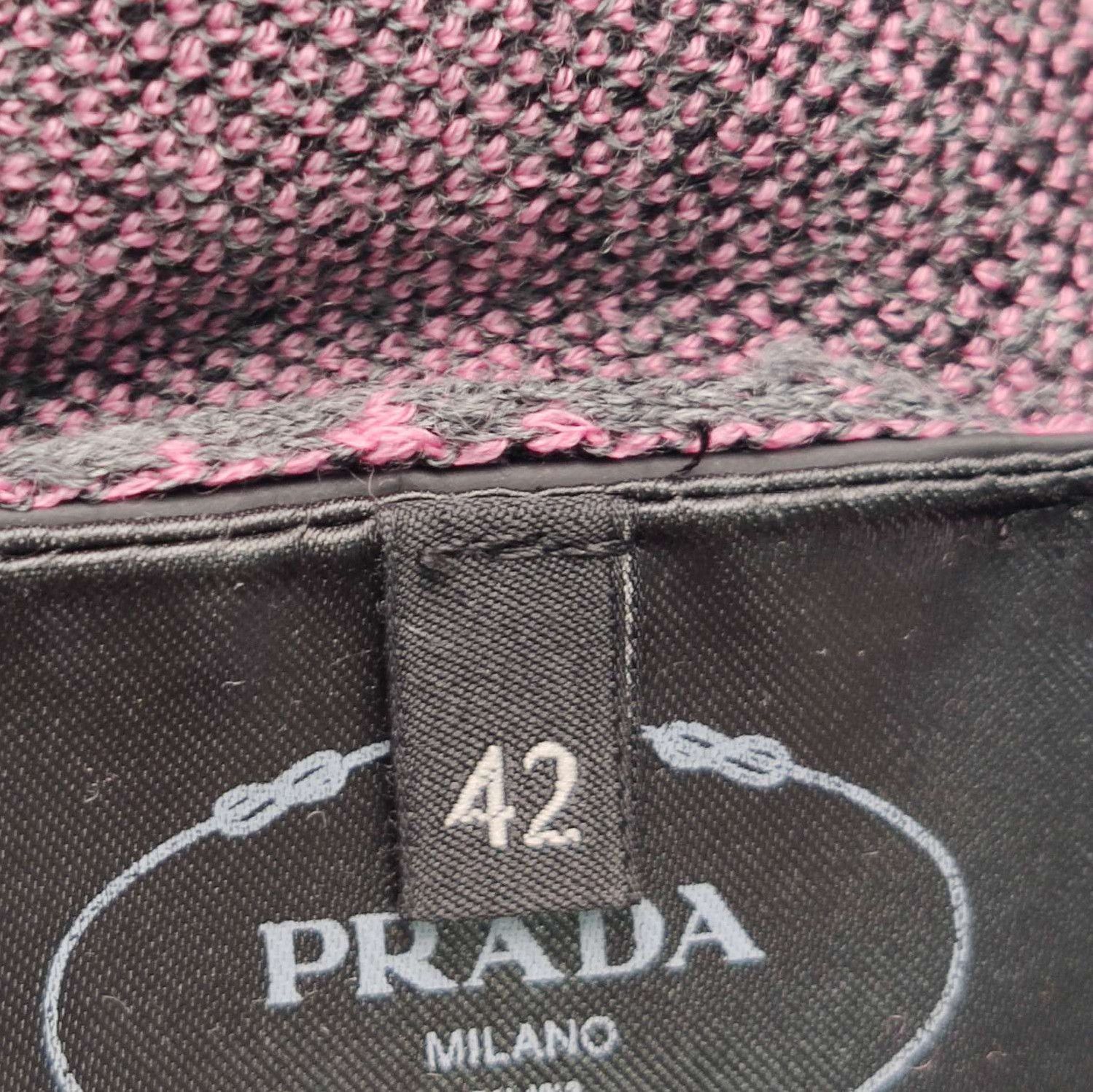 Prada Prada Colorblock V-Neck Knit Cardigan 0089 Size L / US 10 / IT 46 - 5 Thumbnail