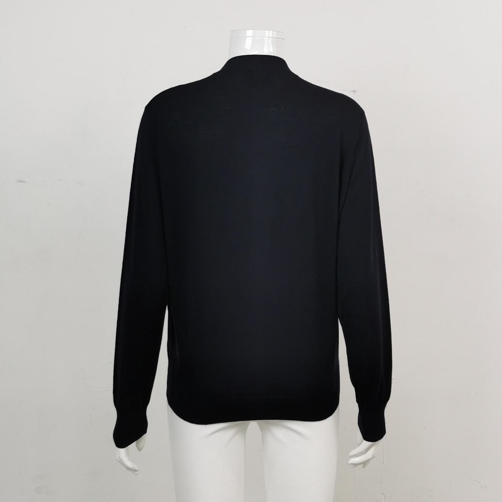 Prada Prada Wool V-Neck Long Sleeve Cardigan 0089 Size XXS / US 00 / IT 34 - 2 Thumbnail
