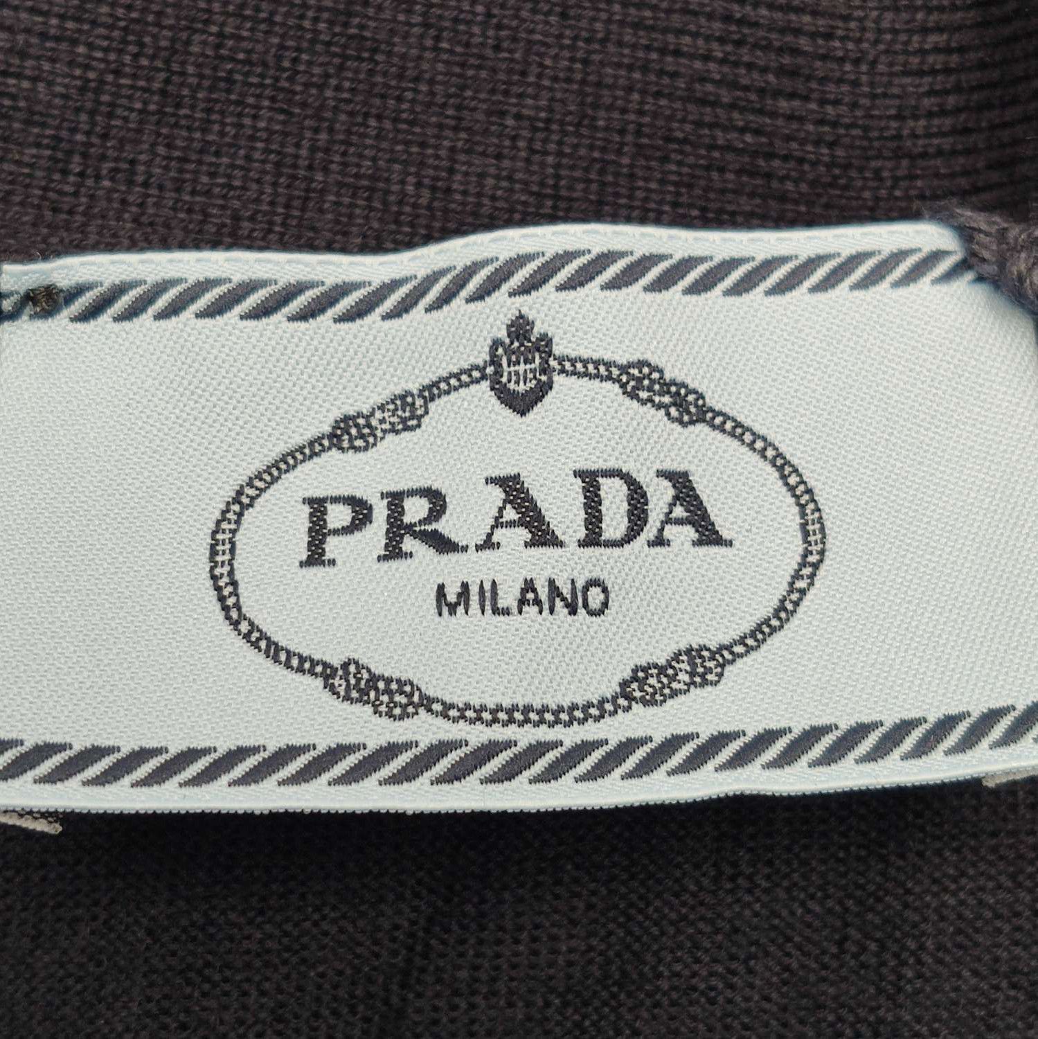 Prada Prada Wool V-Neck Long Sleeve Cardigan 0089 Size XXS / US 00 / IT 34 - 4 Thumbnail