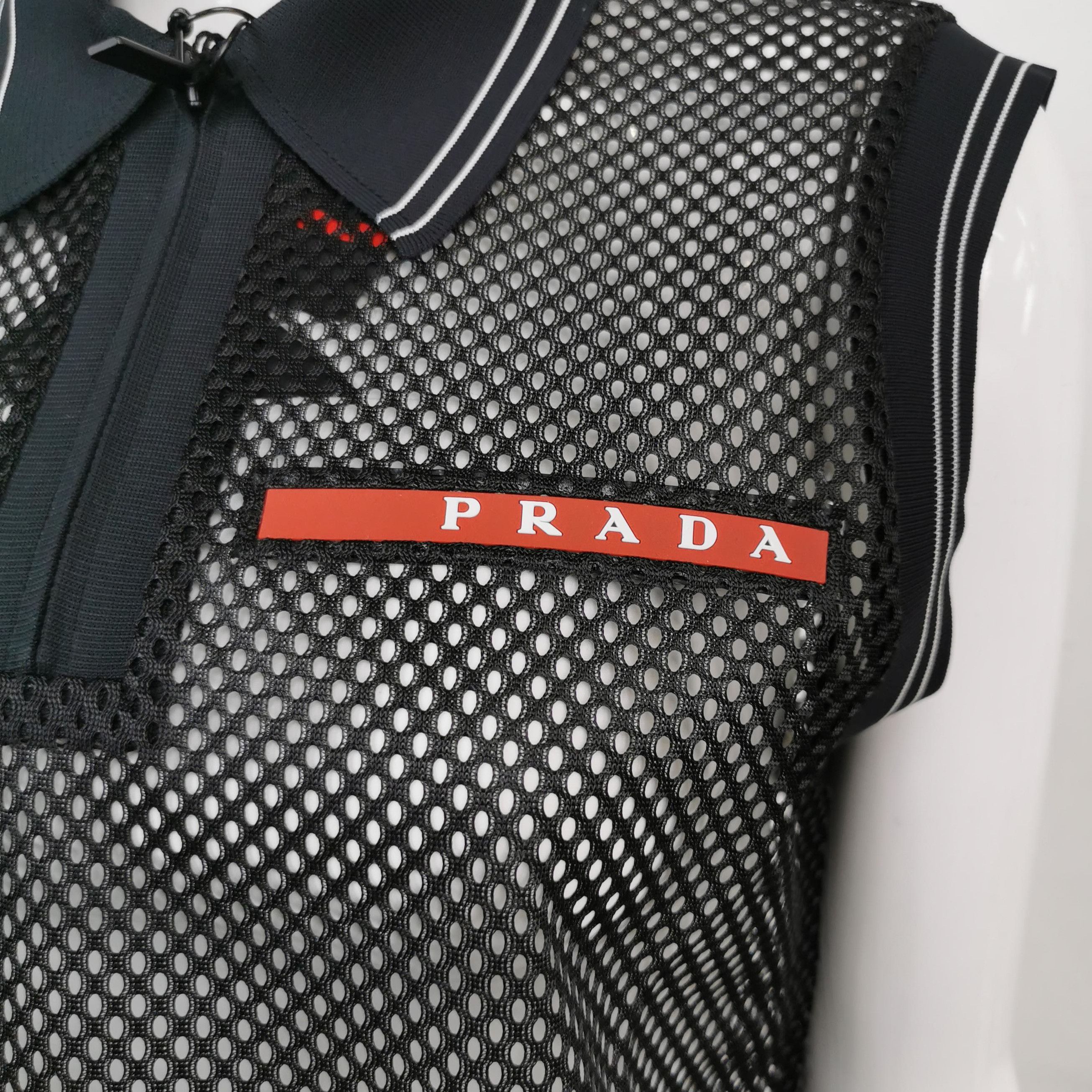 Prada Prada Sleeveless Polo Mesh Top Size S 0089 Size S / US 4 / IT 40 - 3 Thumbnail