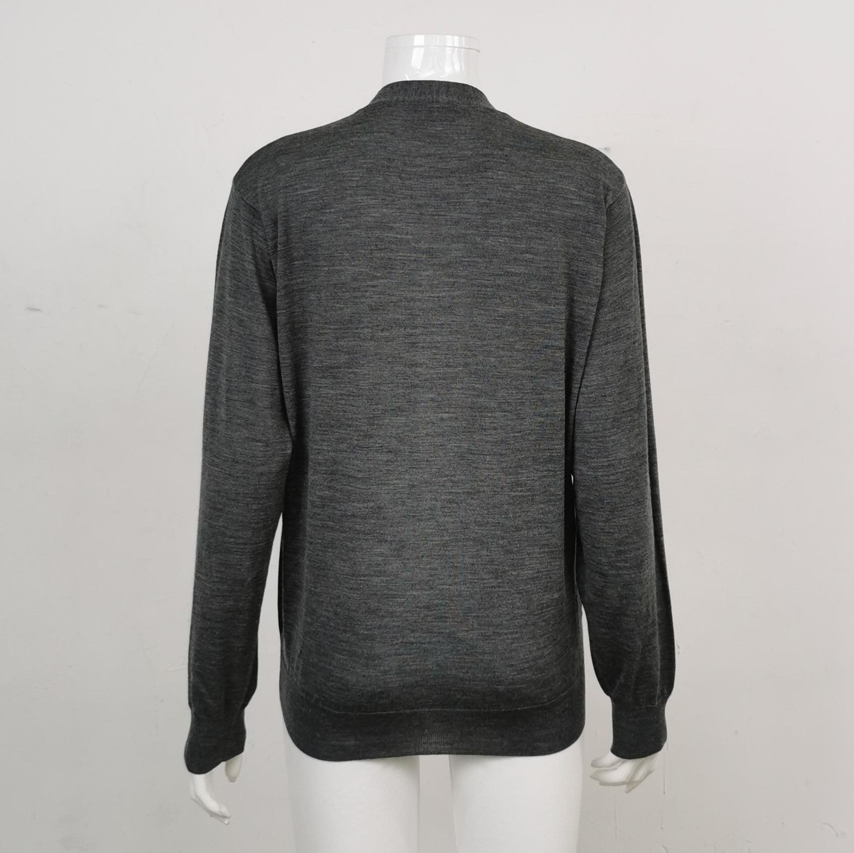Prada Prada Wool V-Neck Long Sleeve Cardigan 0089 Size S / US 4 / IT 40 - 2 Thumbnail