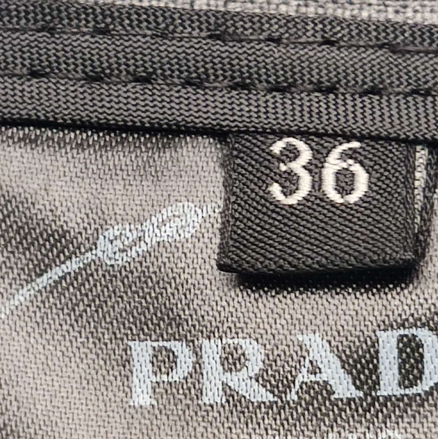 Prada Prada Wool Pleated Midi Skirt in Gray 0089 Size 36" / US 14 / IT 50 - 6 Thumbnail