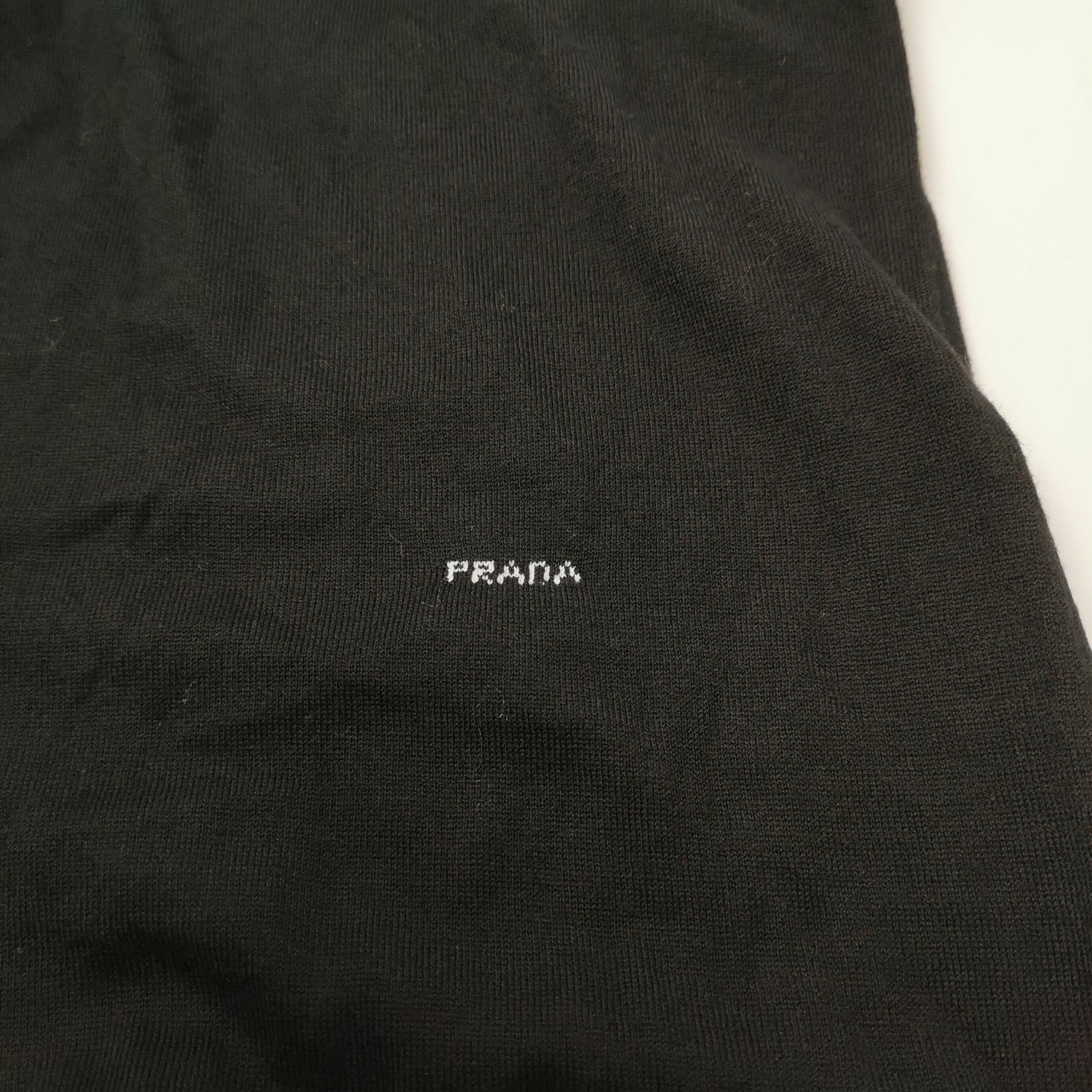 Prada Prada Black Wool Polo Neck Sweater 0089 Size L / US 10 / IT 46 - 3 Thumbnail
