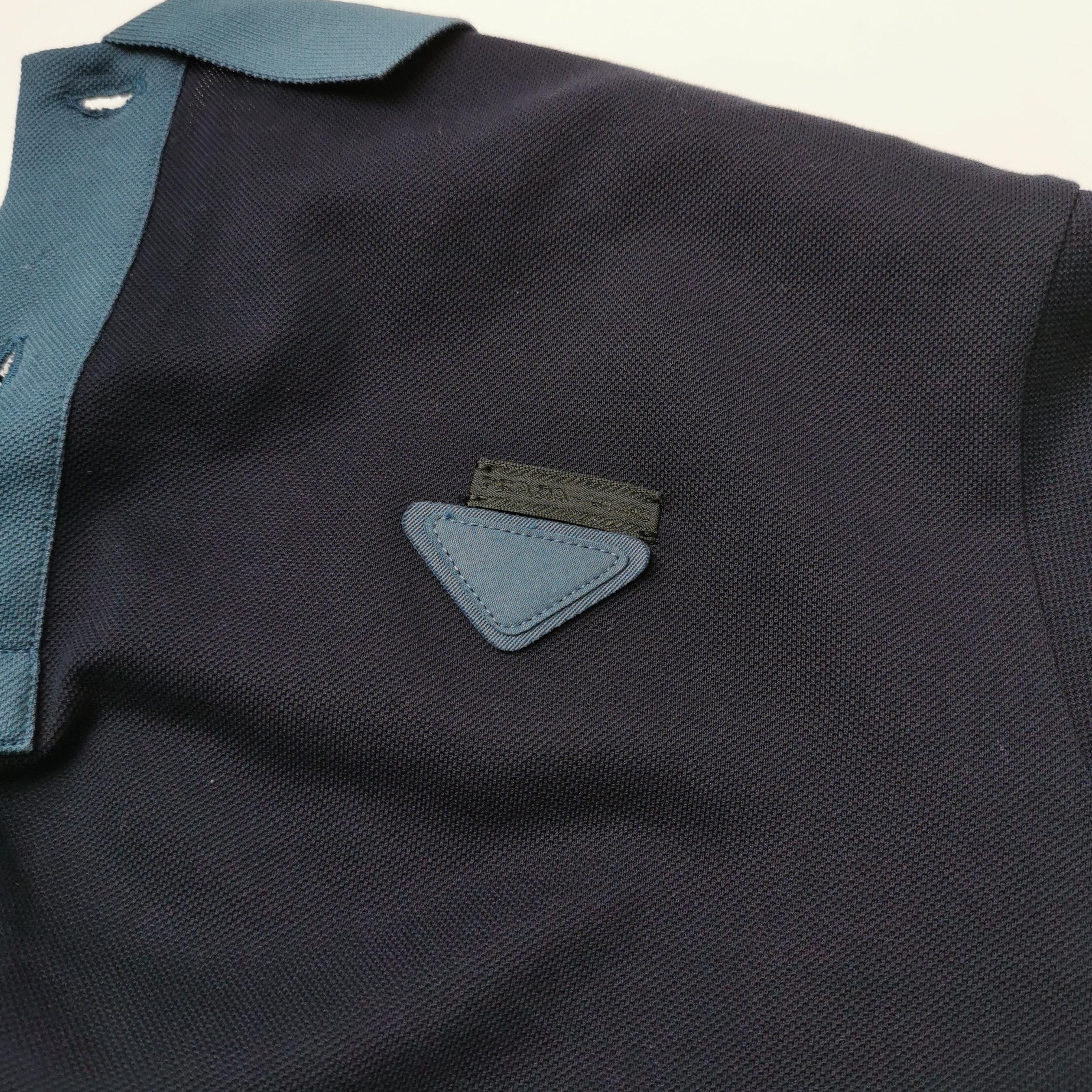 Prada Prada Color Block Cotton Polo Shirt 0089 Size S / US 4 / IT 40 - 3 Thumbnail