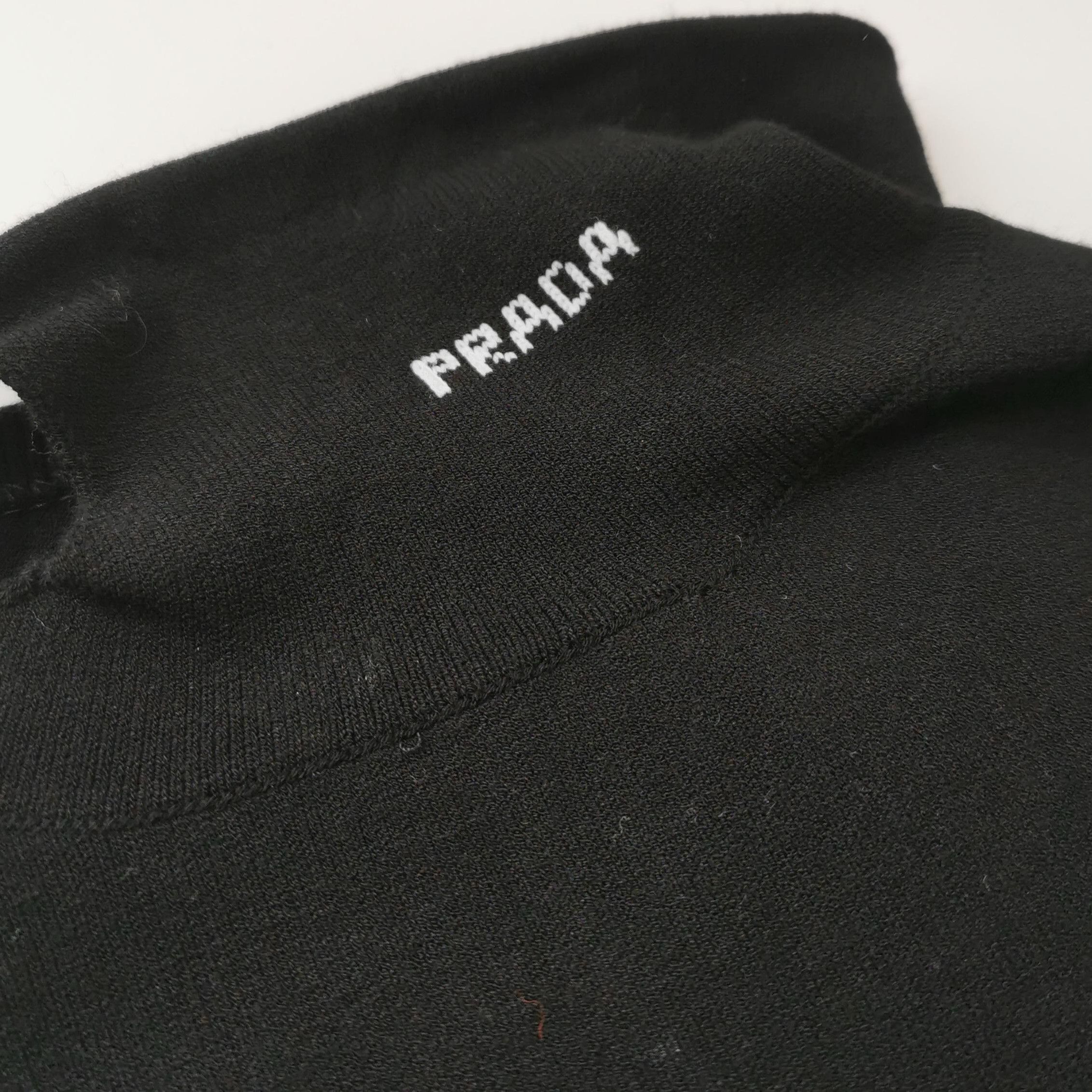 Prada Prada Black High-Neck Knit Top with Cutouts 0089 Size S / US 4 / IT 40 - 3 Thumbnail