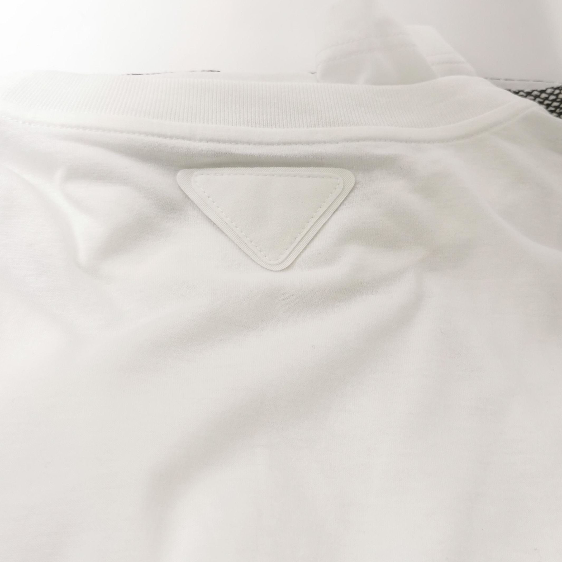 Prada Prada Color Block Cotton T-Shirt 0089 Size M / US 6-8 / IT 42-44 - 3 Thumbnail