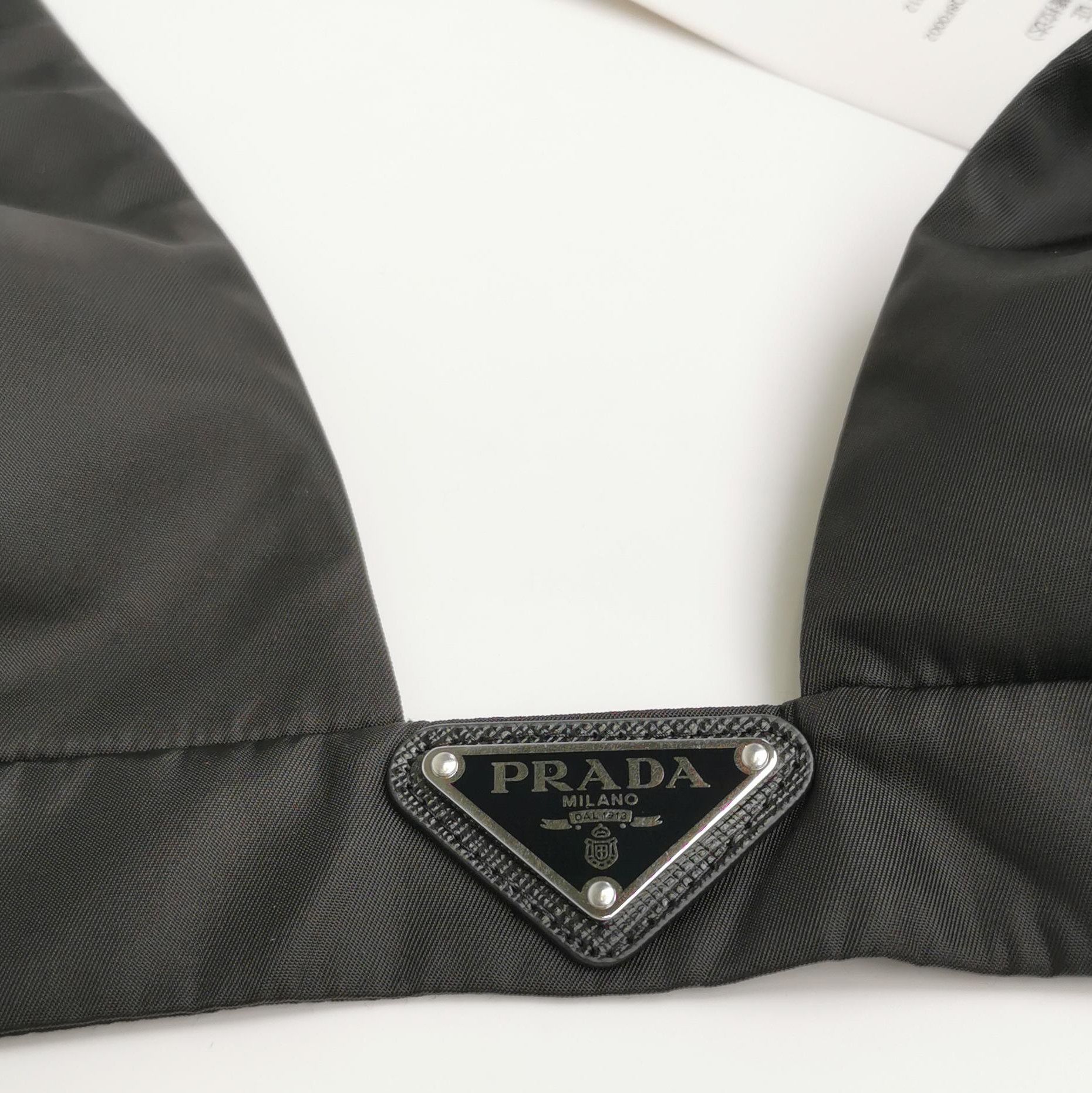 Prada Prada Triangle Logo Black Bra Top 0089 Size L / US 10 / IT 46 - 3 Thumbnail
