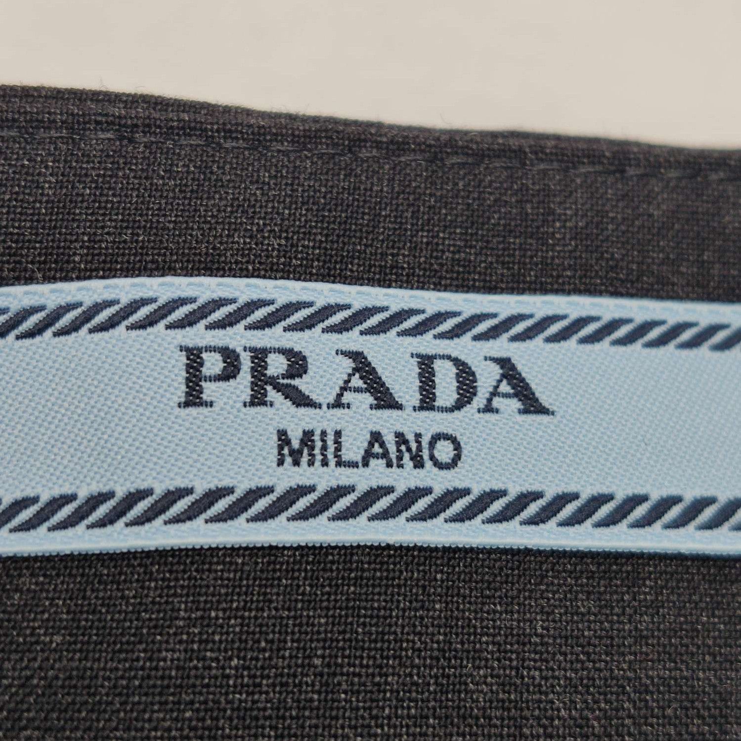 Prada Prada Black Wool Midi Skirt Size 42 0089 Size 42" / US 20 - 4 Thumbnail