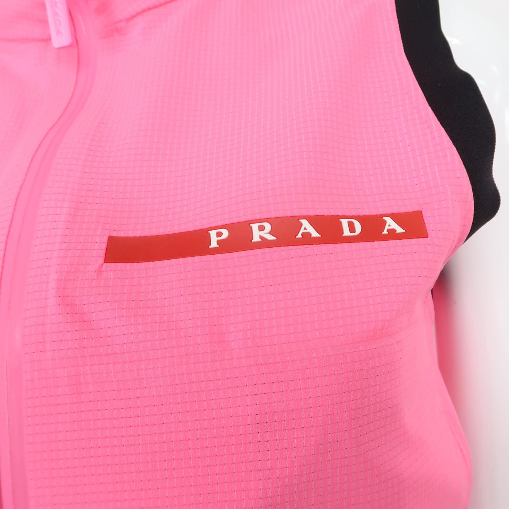 Prada Prada Colorblock Logo Zippered Vest 0089 Size S / US 4 / IT 40 - 3 Thumbnail