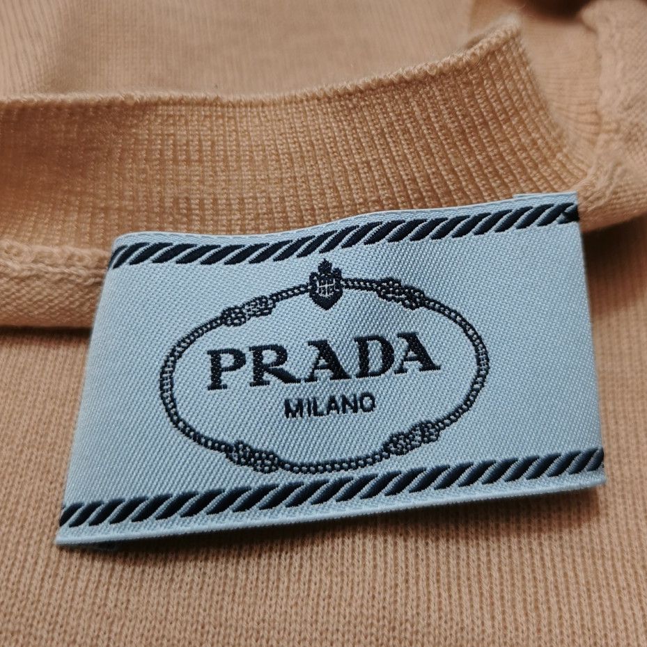 Prada Prada Logo Round Neck Wool Knit Top 0089 Size S / US 4 / IT 40 - 5 Thumbnail