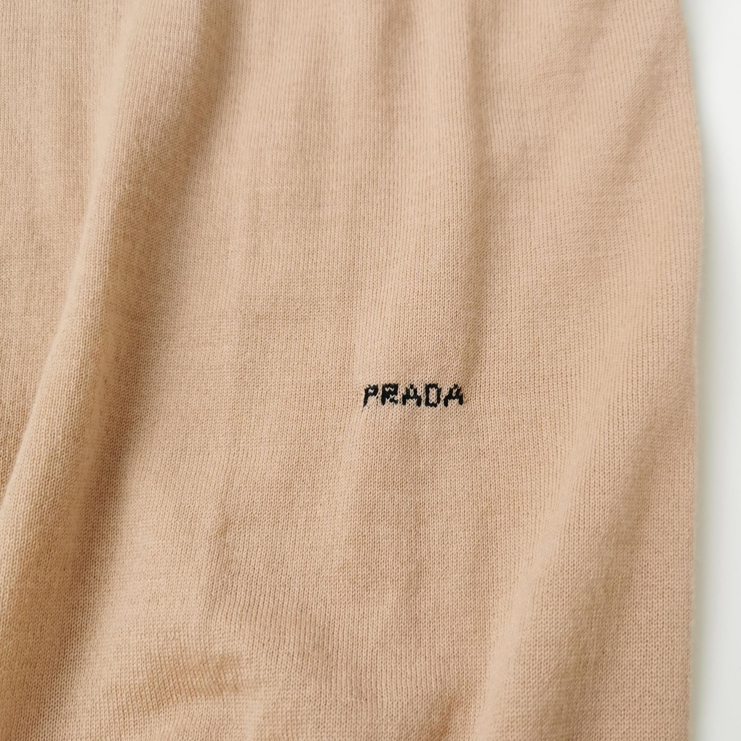 Prada Prada Logo Round Neck Wool Knit Top 0089 Size S / US 4 / IT 40 - 3 Thumbnail
