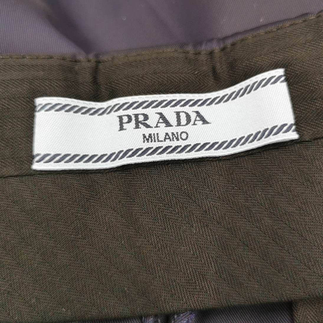 Prada Prada Solid Logo Long Pants for Women 0089 Size 22" - 5 Thumbnail