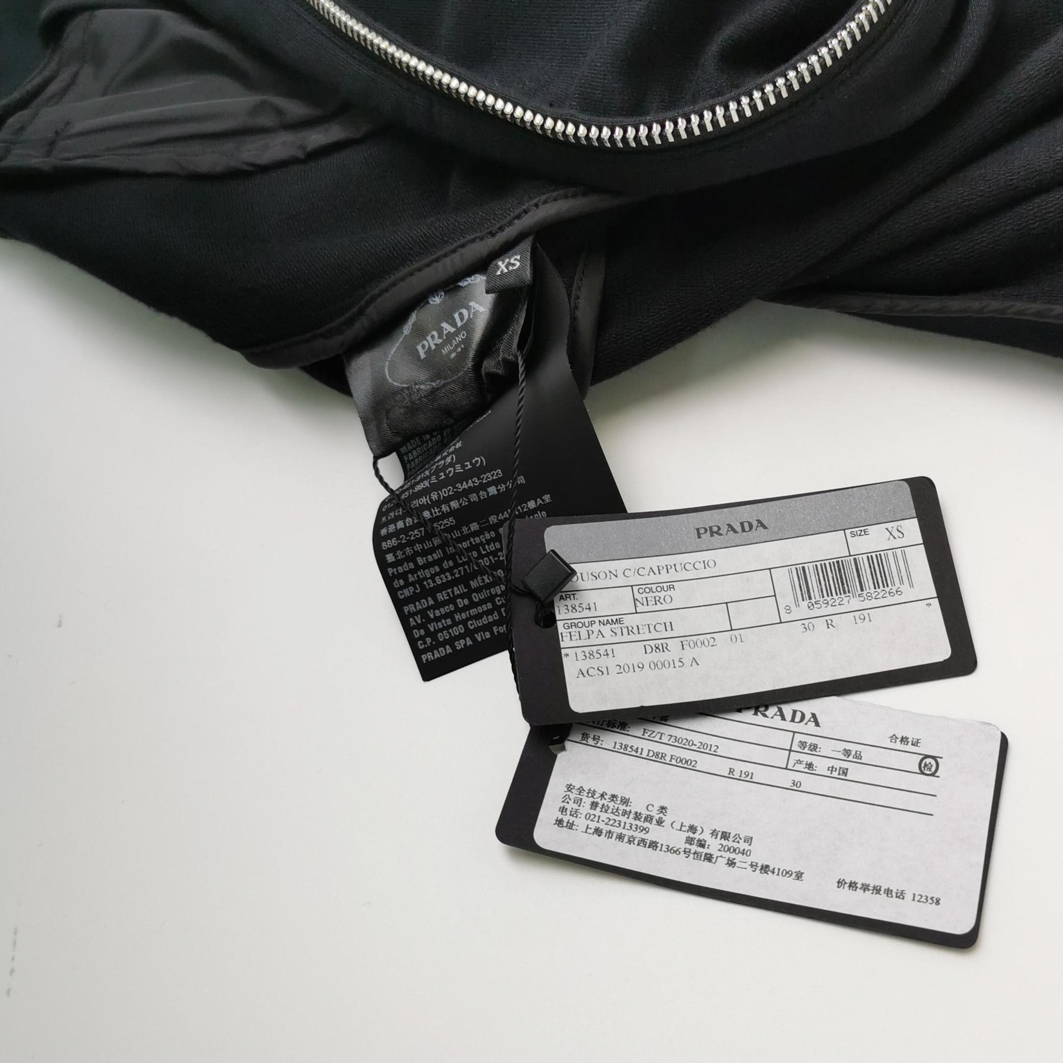 Prada Prada Color Block Hooded Sweatshirt in Cotton 0089 Size XS / US 0-2 / IT 36-38 - 3 Thumbnail