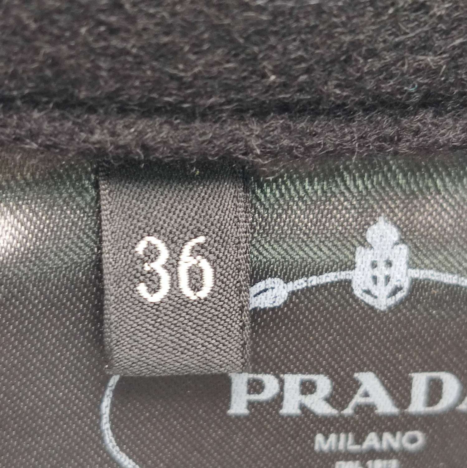 Prada Prada Wool Blend Black Straight-Leg Pants 0089 Size 36" / US 14 / IT 50 - 6 Thumbnail