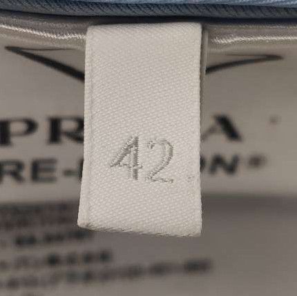 Prada Prada Triangle Logo Silk Bralette in Light Blue 0089 Size L / US 10 / IT 46 - 7 Thumbnail