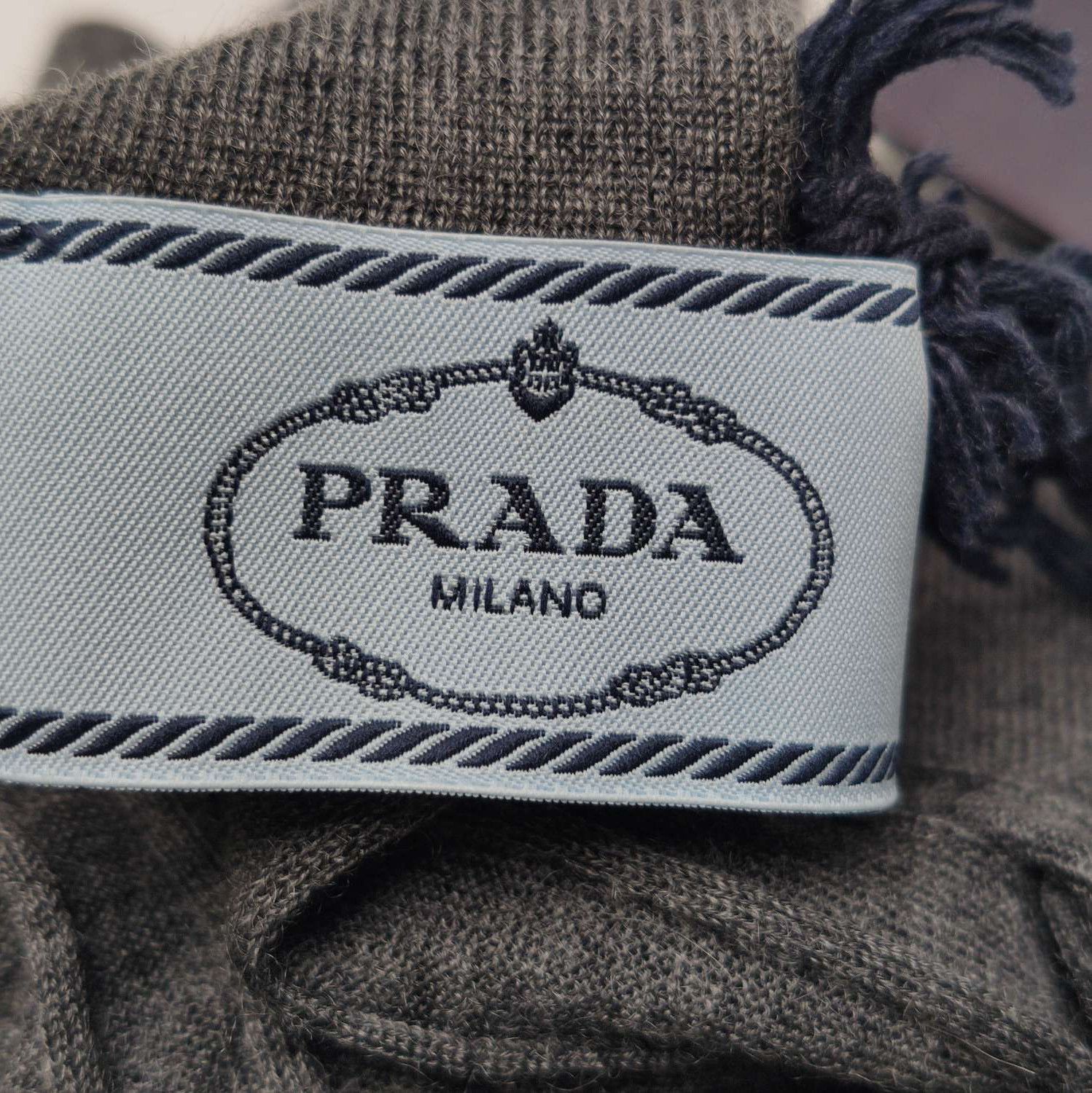 Prada Prada Cashmere Silk Blend Polo Knit Sweater 0089 Size XXS / US 00 / IT 34 - 4 Thumbnail
