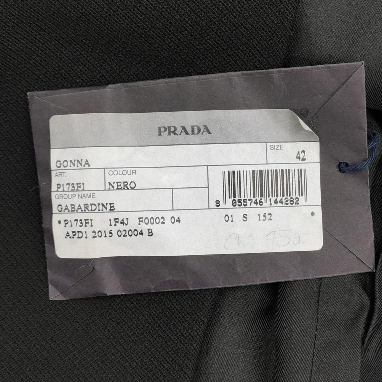 Prada Prada Black Wool Mini Skirt Size 42 0089 Size 42" / US 20 - 5 Thumbnail