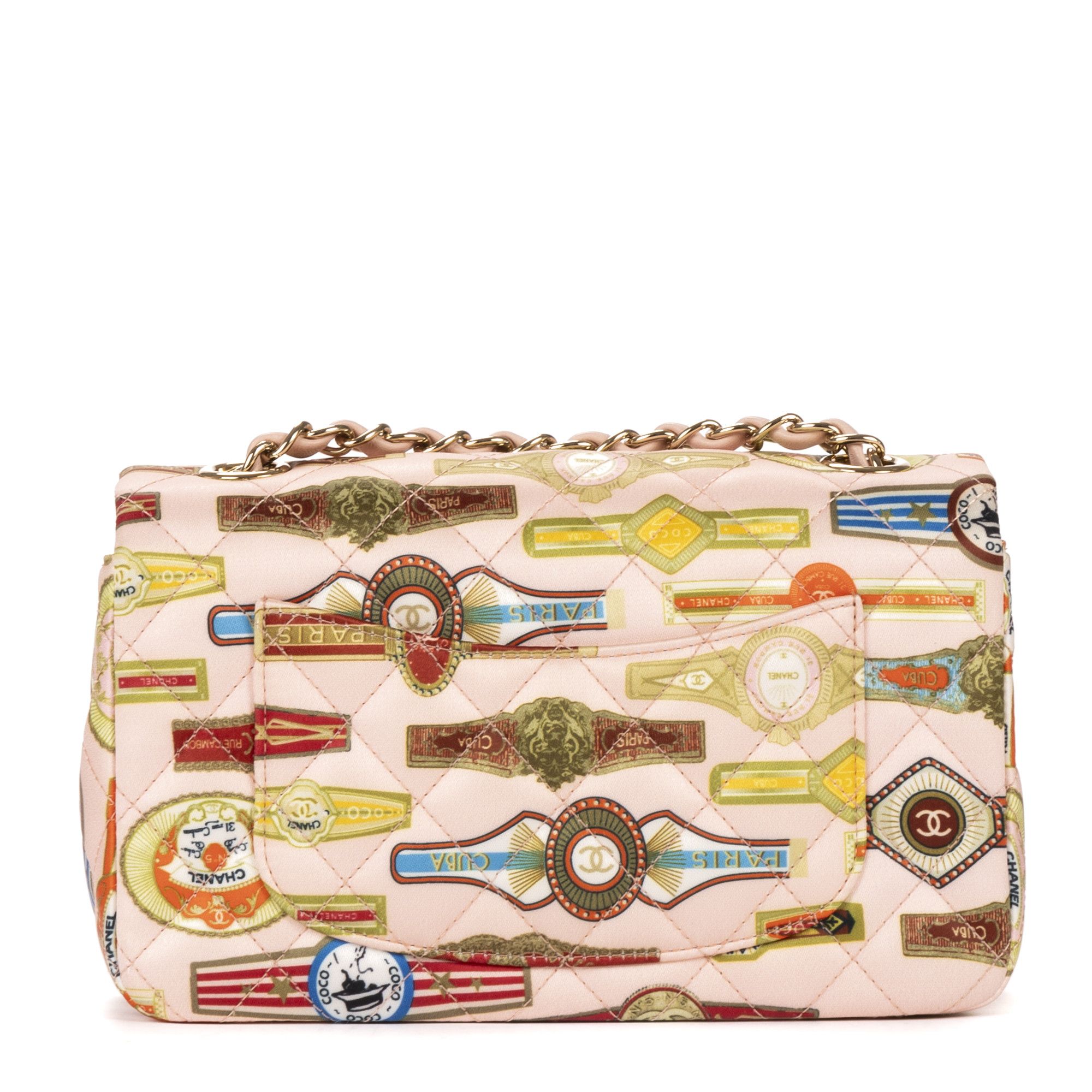 Chanel Ltd. Ed. Paris Cuba Cigar Label Printed Rectangular Mini Classic Flap Size ONE SIZE - 4 Thumbnail