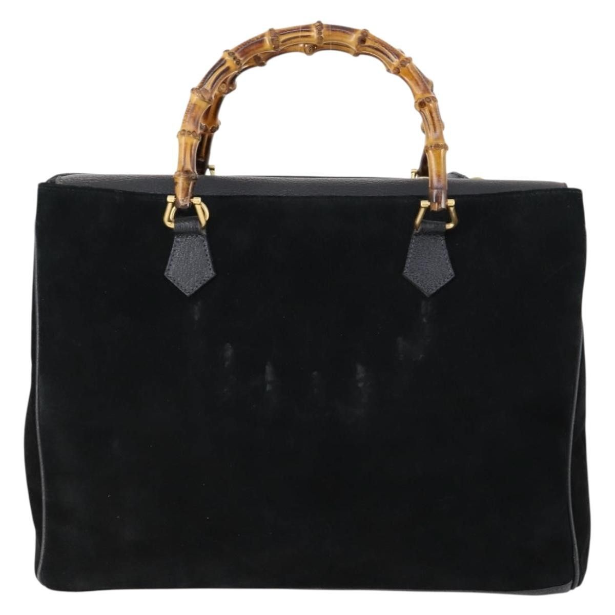 Gucci Gucci Vintage Bamboo Handle Bag Suede Size ONE SIZE - 2 Thumbnail