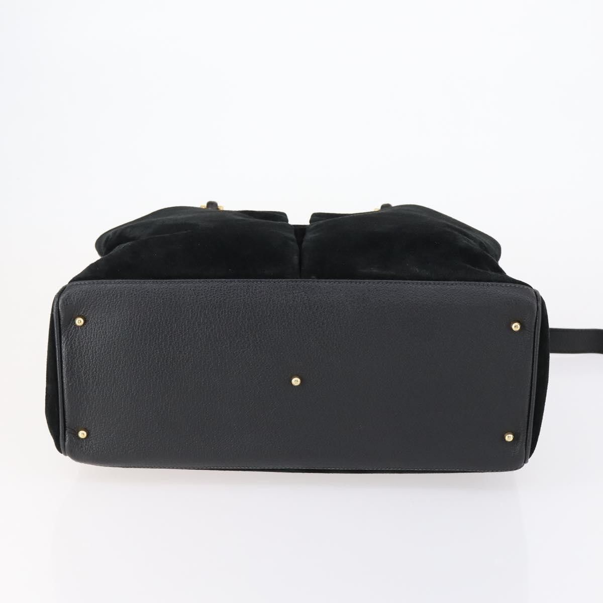 Gucci Gucci Vintage Bamboo Handle Bag Suede Size ONE SIZE - 19 Thumbnail